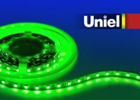 ULS-5050-60LED-m-10mm-IP33-DC24V-14.4W-m-5M-GREEN Гибкая светодиодная лента UNIEL на самоклеящейся основе. Упаковка катушка 5 м. в герметичной упаковке. IP33. Угол излучения 120 . Зеленый свет.
