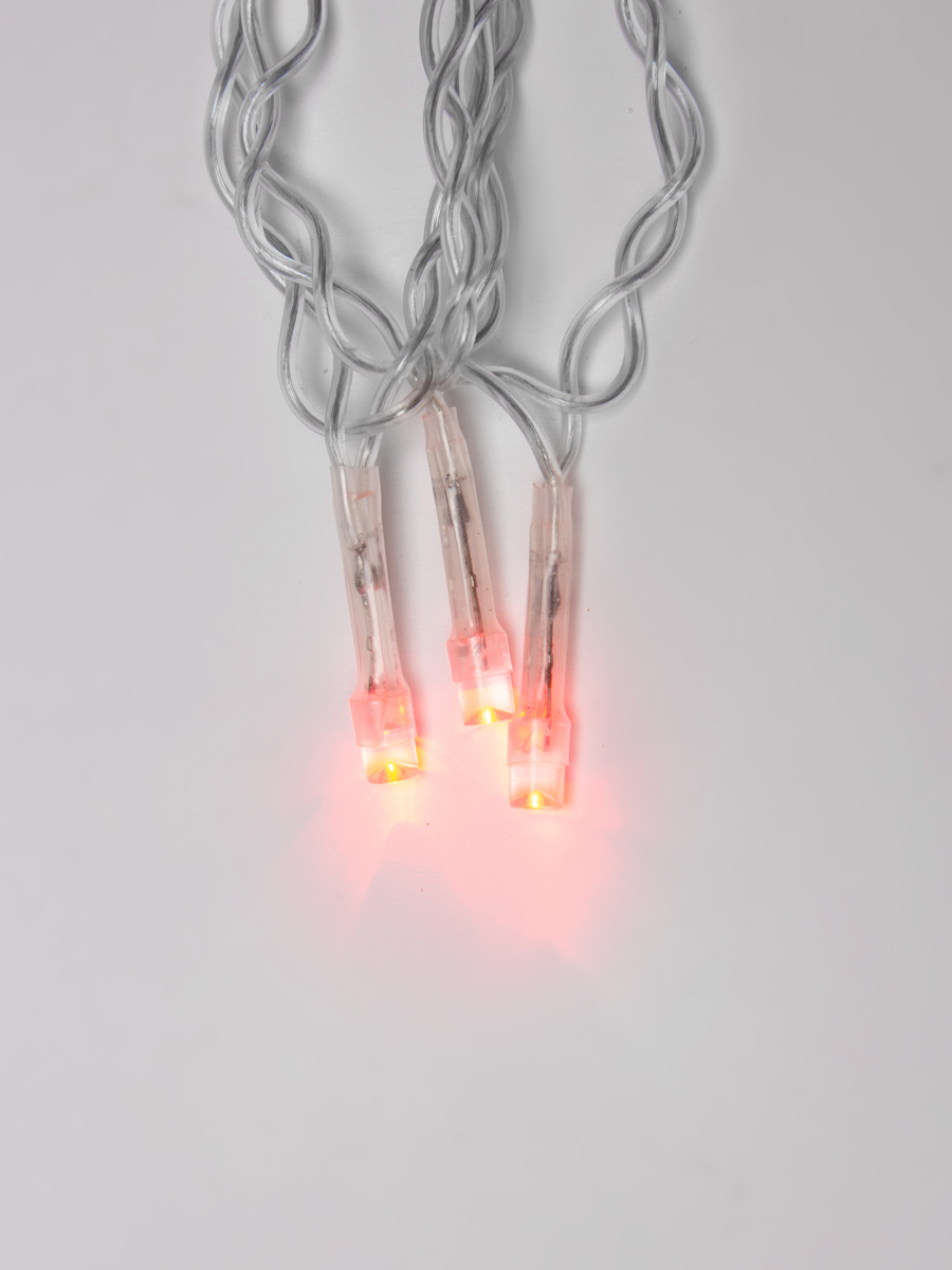 ULD-C2030-240-DTA RED IP20 Занавес светодиодный с контроллером. 3х2м. 240 светодиодов. Красный свет. Провод прозрачный. TM Uniel.