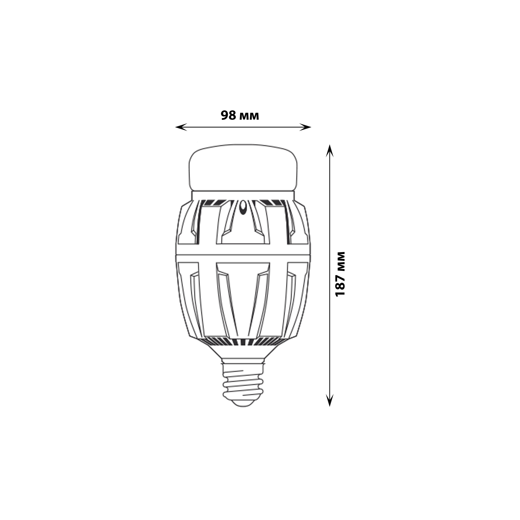 LED-M88-100W-NW-E27-FR ALV01WH Лампа светодиодная с матовым рассеивателем. Материал корпуса алюминий. Цвет свечения белый. Серия Venturo. Упаковка картон.