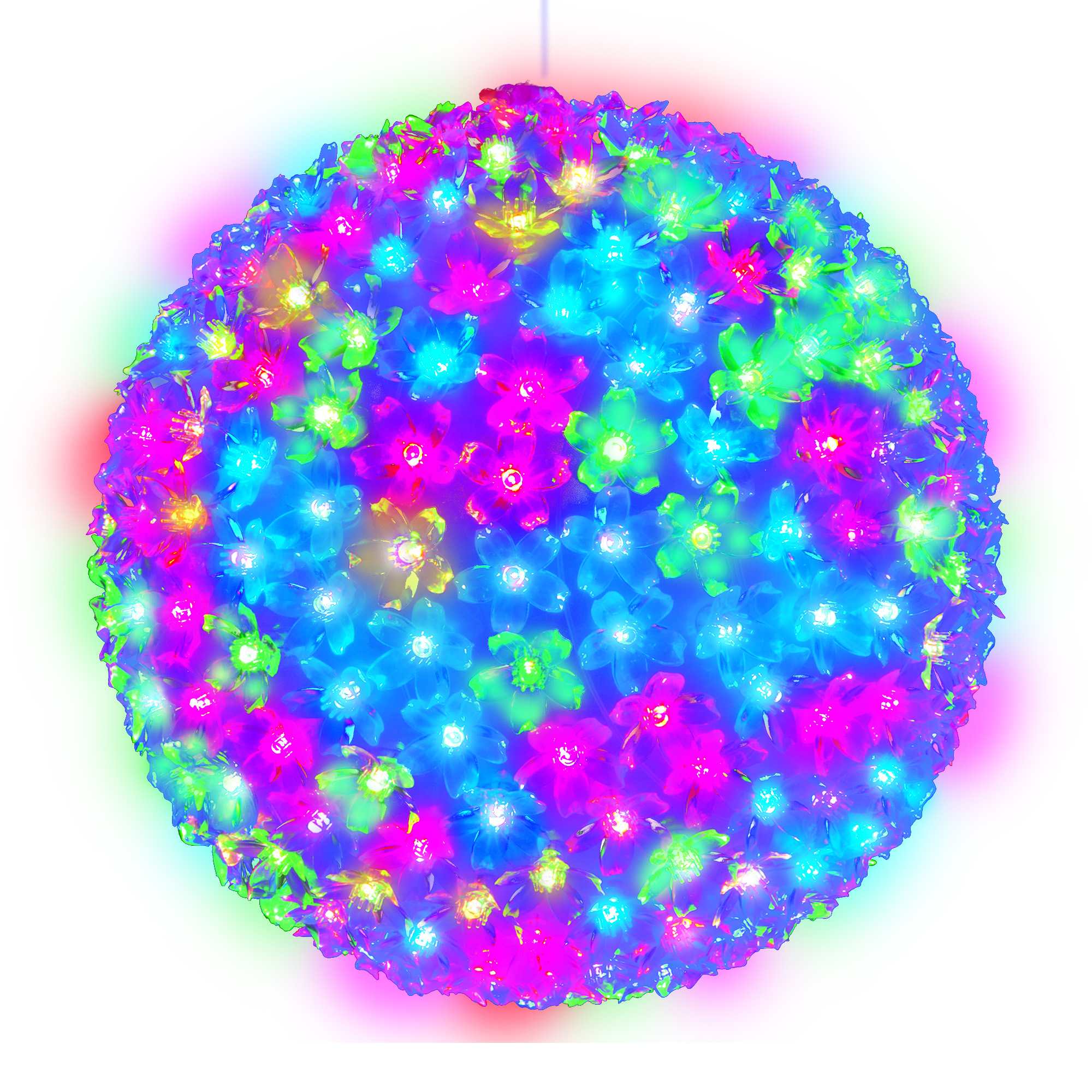 ULD-H2727-300-DTA RGB IP20 SAKURA BALL Фигура светодиодная Шар с цветами сакуры. 300 светодиодов. диаметр 27 см. цвет свечения-RGB. IP20