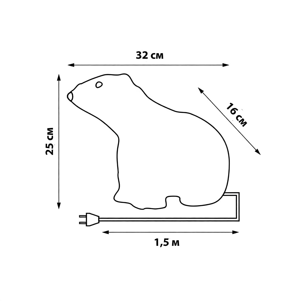 ULD-M3125-040/STA WHITE IP20 WHITE BEAR-4