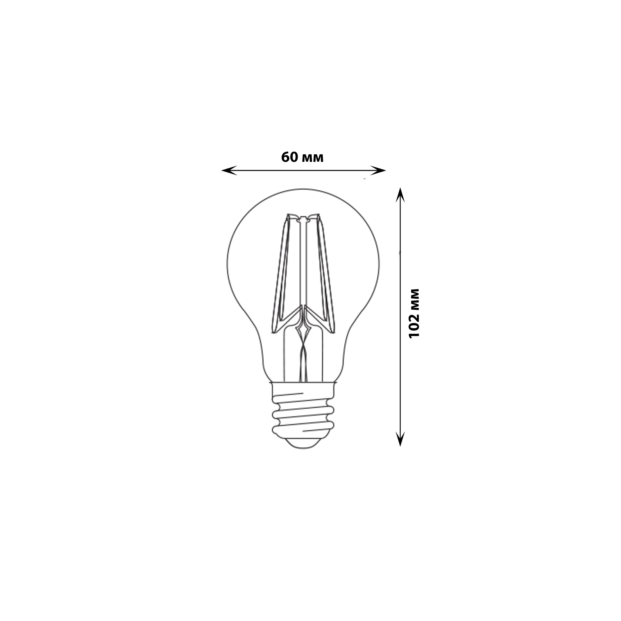 LED-A60-8W-WW-E27-FR PLS02WH Лампа светодиодная. Форма A. матовая. Серия Sky. Теплый белый свет. Картон. ТМ Uniel.