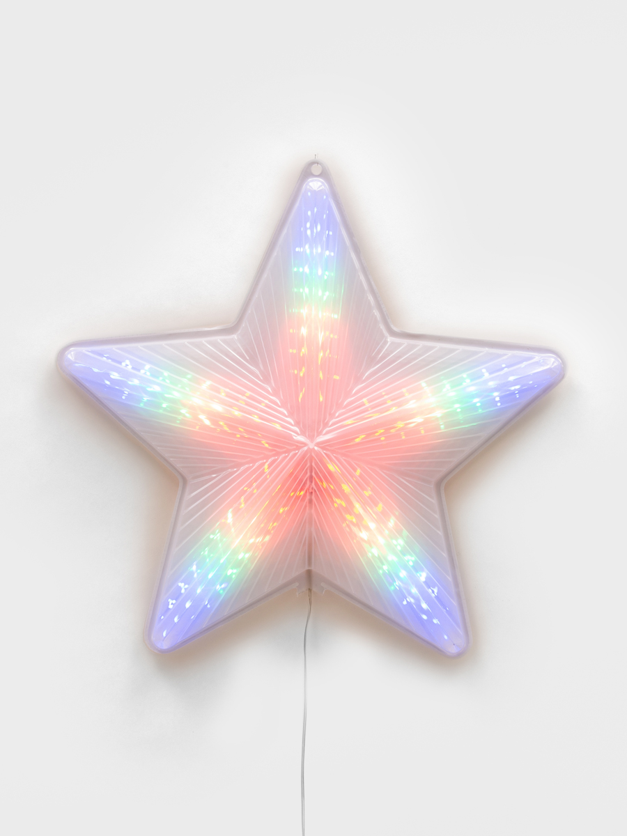 ULD-H4748-045-DTA MULTI IP20 STAR Фигура светодиодная Звезда. 47х48 см. Подвесная. 45 светодиодов. Красный. зеленый. синий свет. Провод прозрачный. TM Uniel.