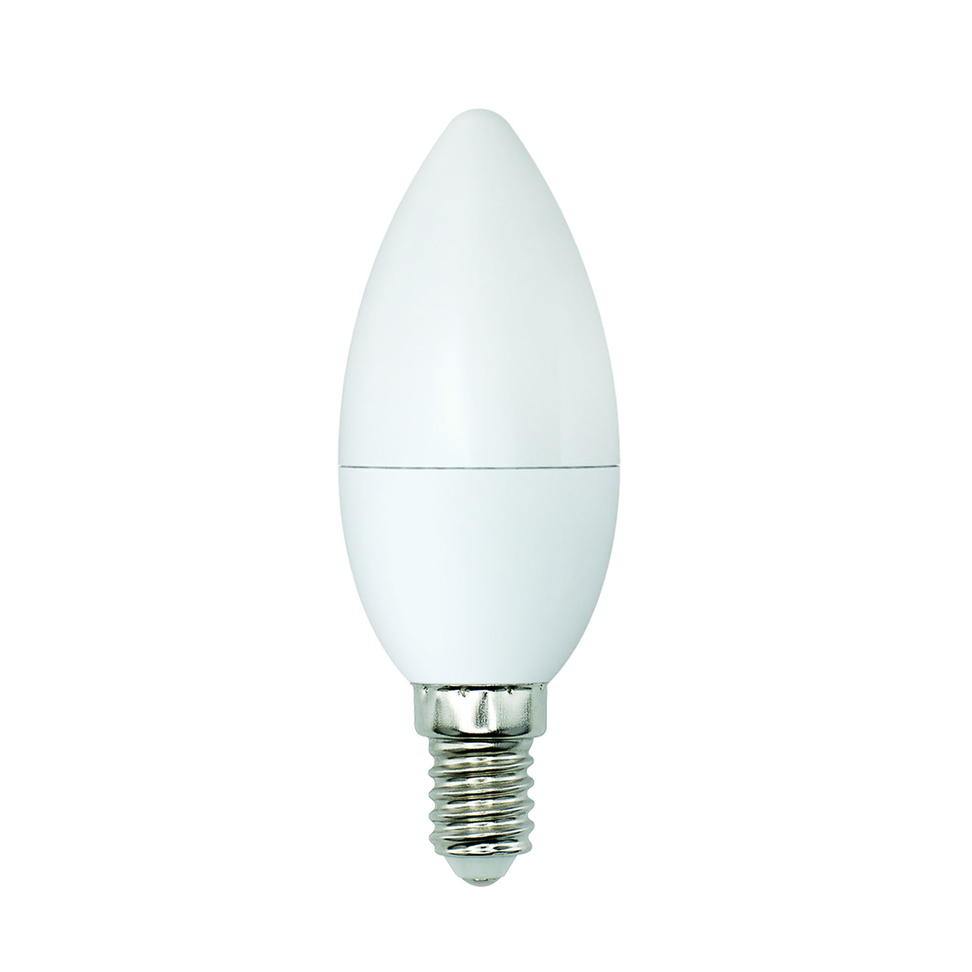 LED-C37-6W-WW+NW-E14-FR PLB01WH Лампа светодиодная. Форма свеча. матовая. Серия Bicolor. Теплый белый свет Белый свет. Картон. ТМ Uniel.