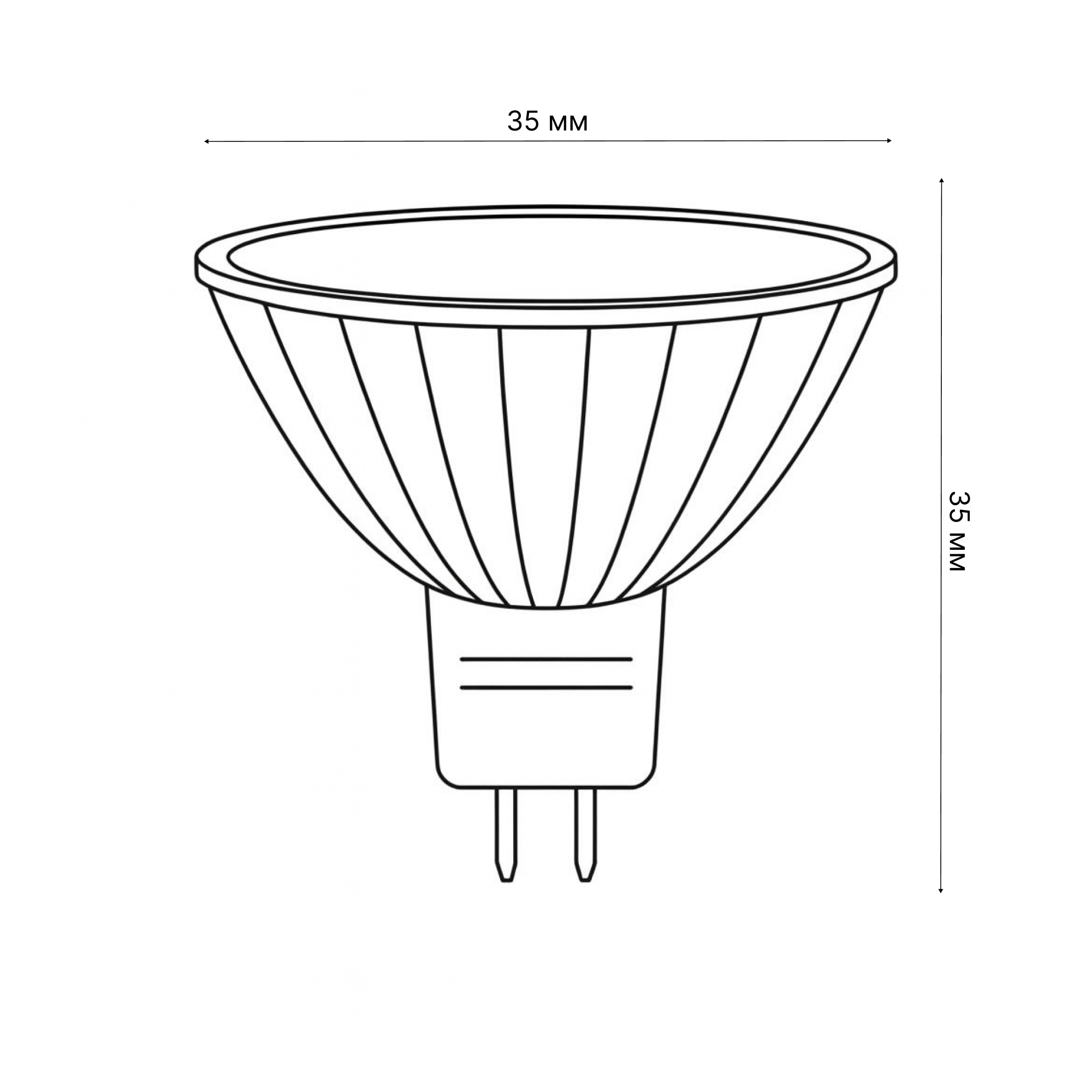 LED-MR11-3W-WW-GU4 GLZ21TR Лампа светодиодная. 12V. Прозрачная. Теплый белый свет 3000K. Картон. ТМ Uniel.
