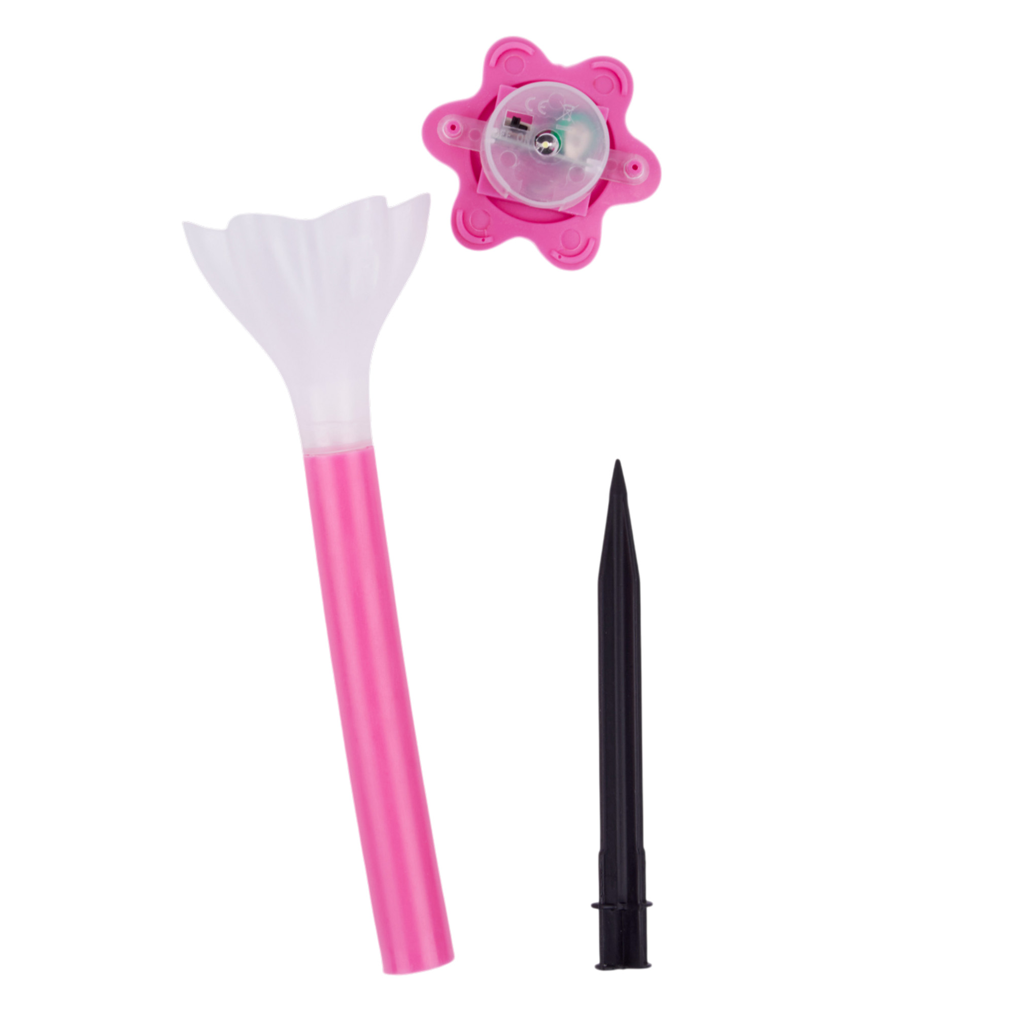 USL-C-420-PT305 PINK CROCUS Садовый светильник на солнечной батарее. Белый свет. 1xLR Ni-Mh аккумулятор в-к. IP44. TM Uniel.