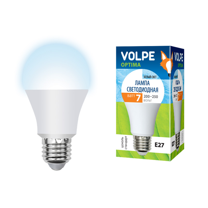 Volpe LED-A60-7W/DW/E27/FR/O картон