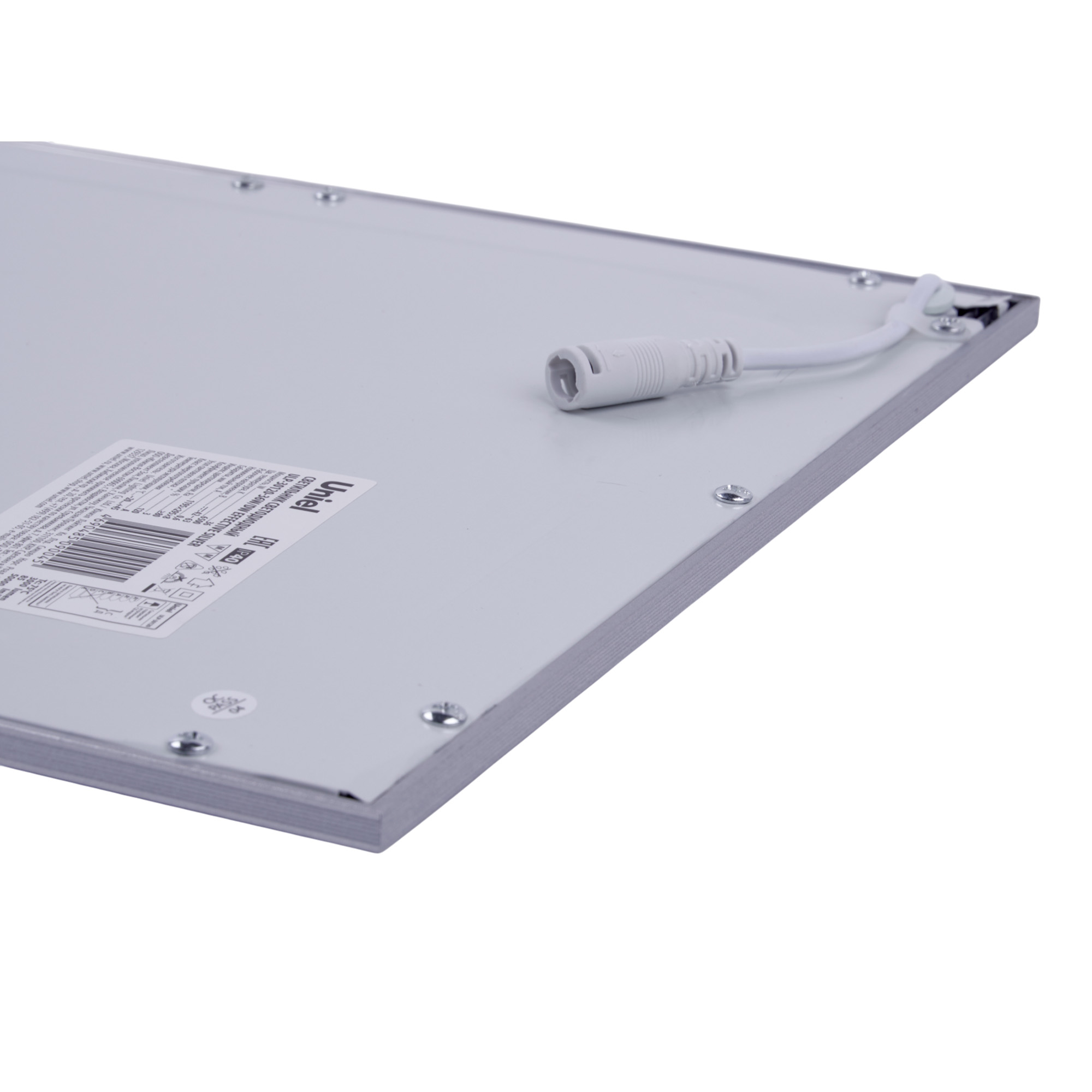 ULP-30120-36W-DW EFFECTIVE SILVER Светильник светодиодный потолочный встраиваемый. Дневной свет 6500K. Корпус серебристый. В комплекте с и-п. ТМ Uniel.