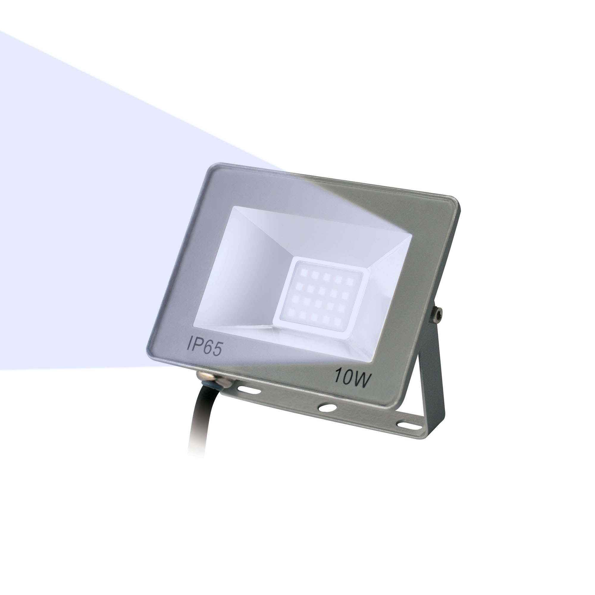 ULF-F15-10W-DW IP65 185-240В SILVER Прожектор светодиодный. Дневной свет 6500K. Корпус серебристый. TM Uniel.