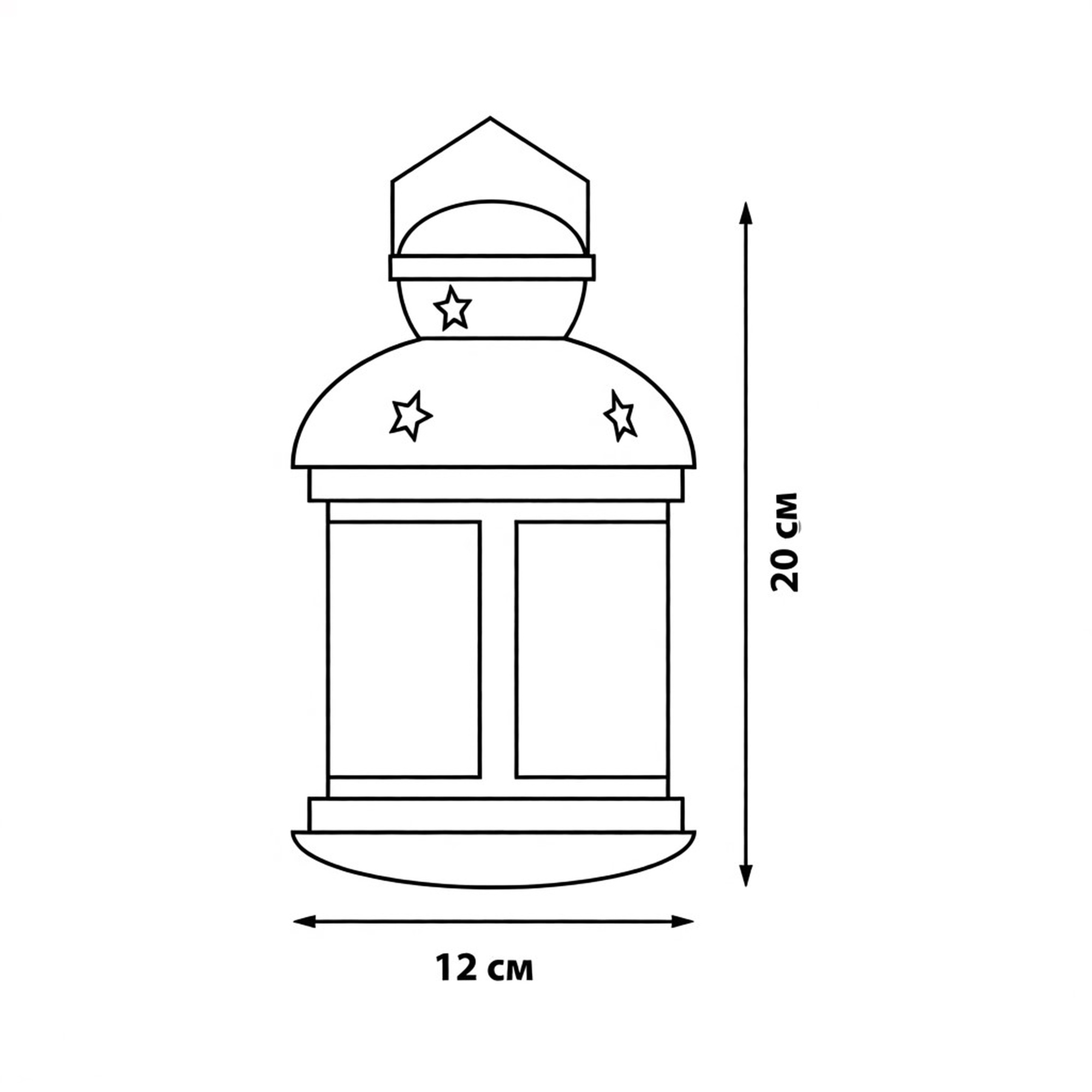 ULD-L1220-010-DTB-RGB BLACK Фонарь со светодиодной гирляндой внутри. на батарейке в комплект не входит. 10 светодиодов. RGB свет. Режим мигания. Черный корпус. 12x20 см. TM Uniel.
