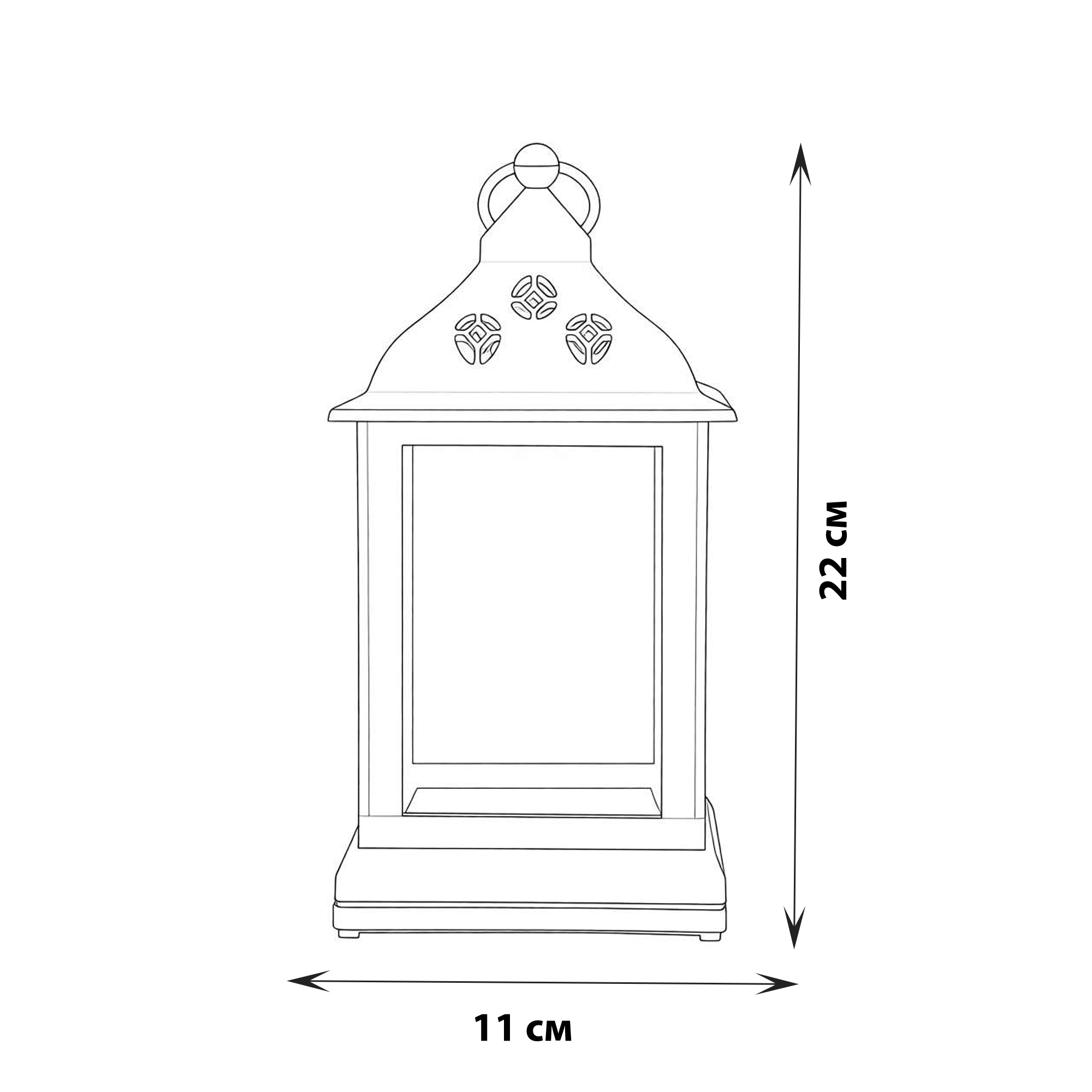 ULD-L1122-010-DTB-RGB-3D BLACK Фонарь со светодиодной гирляндой внутри. на батарейке в комплект не входит. 10 светодиодов. RGB свет. Черный корпус. 11x22 см. TM Uniel.