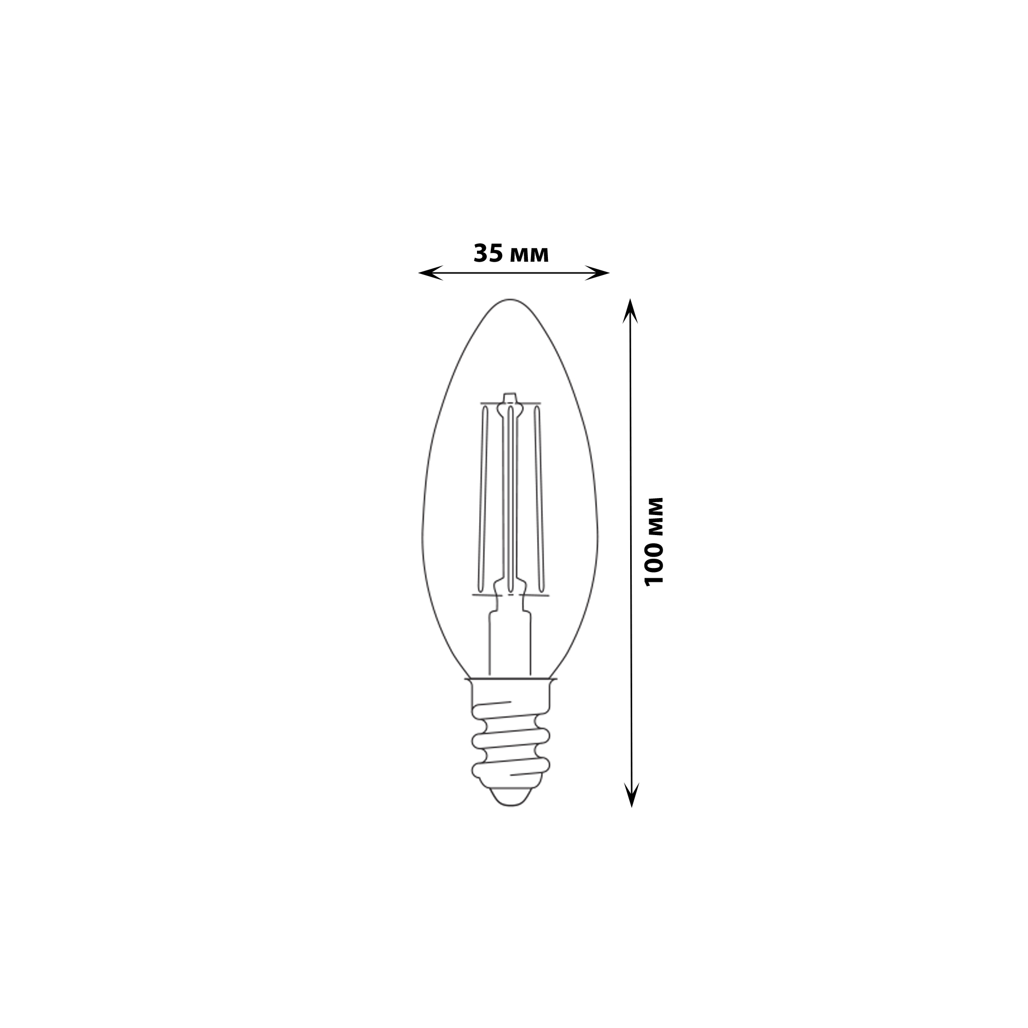 LED-C35-5W-WW-E14-CL-MB GLM10TR Лампа светодиодная. Форма свеча. прозрачная. Серия Multibright. Теплый белый свет 3000K. 100-50-10. Картон. ТМ Uniel.