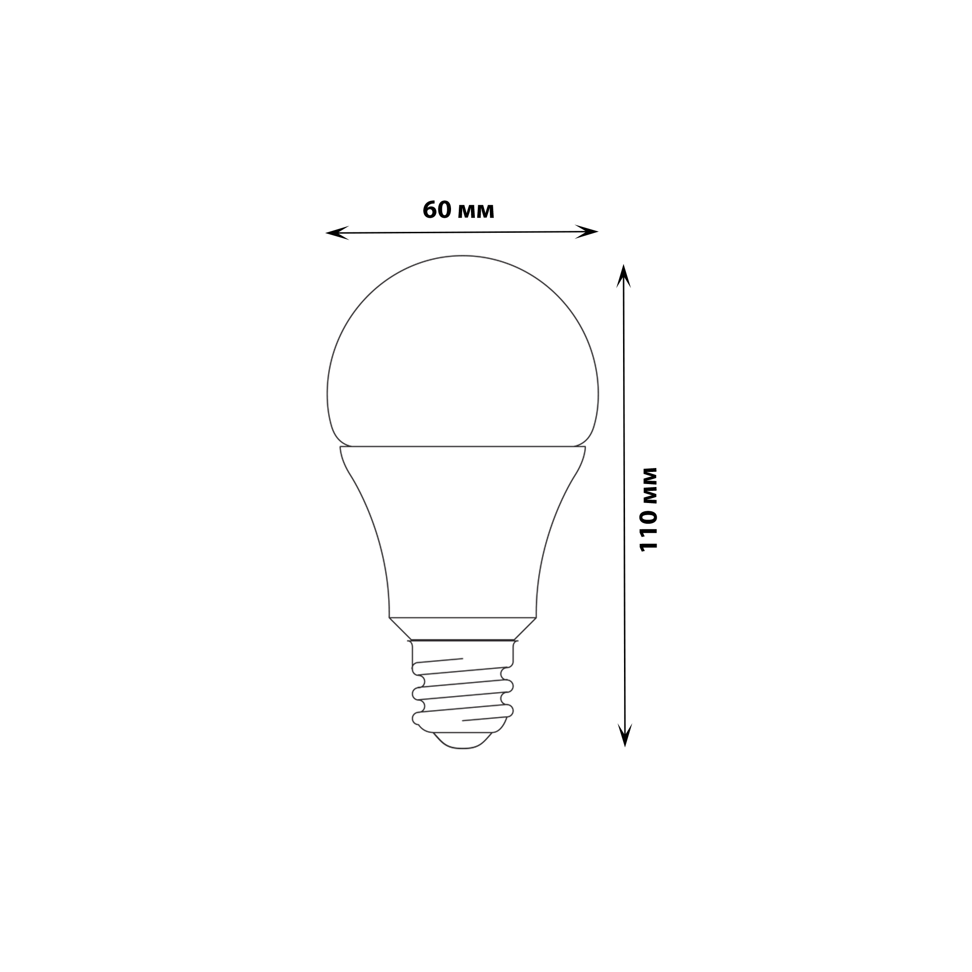 LED-A60-10W-WW-E27-FR-MB PLM11WH Лампа светодиодная. Форма А. матовая. Серия Multibright. Теплый белый свет 3000K. 100-50-10. Картон. ТМ Uniel.