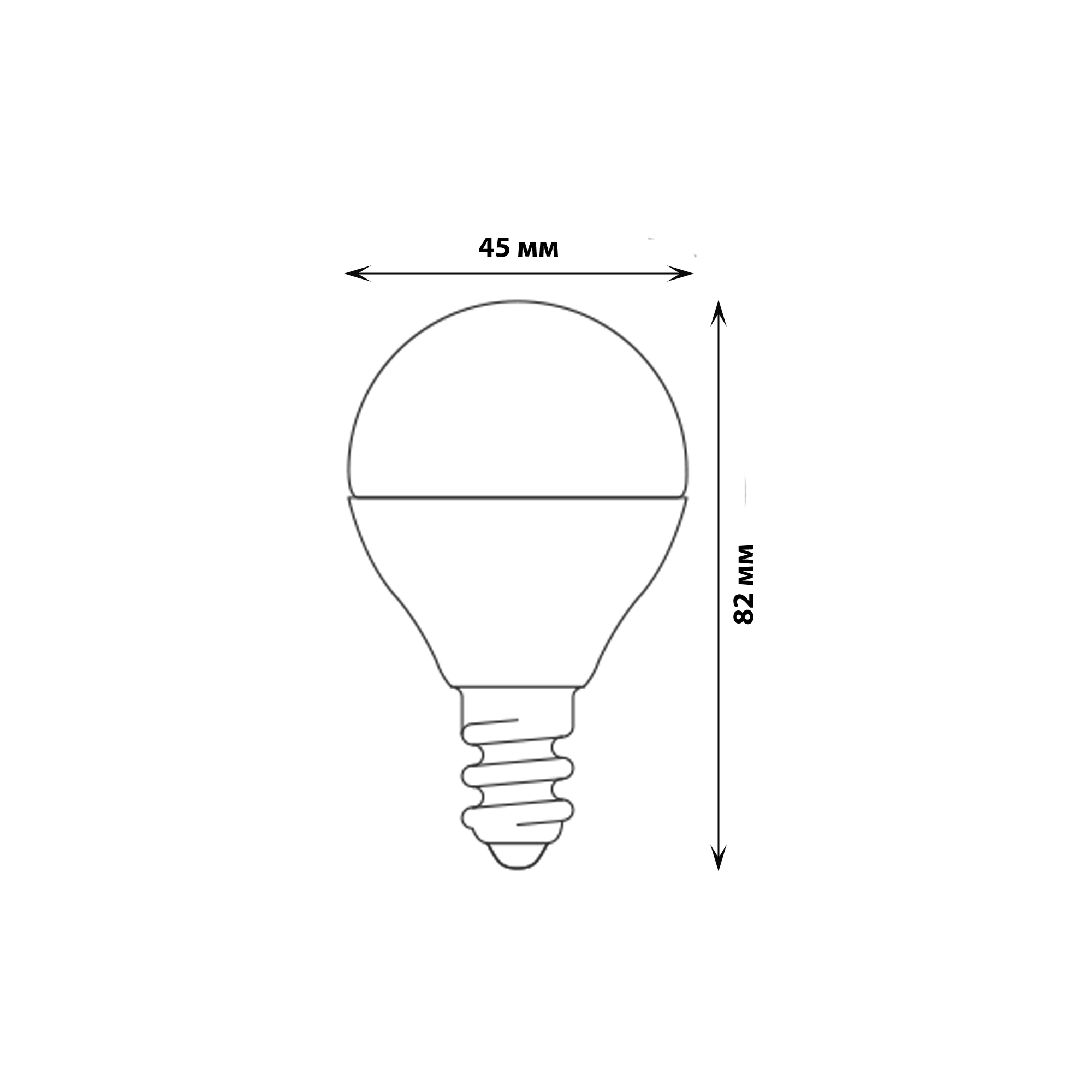 LED-G45-6W-NW-E14-FR-MB PLM11WH Лампа светодиодная. Форма шар. матовая. Серия Multibright. Белый свет 4000K. 100-50-10. Картон. ТМ Uniel.