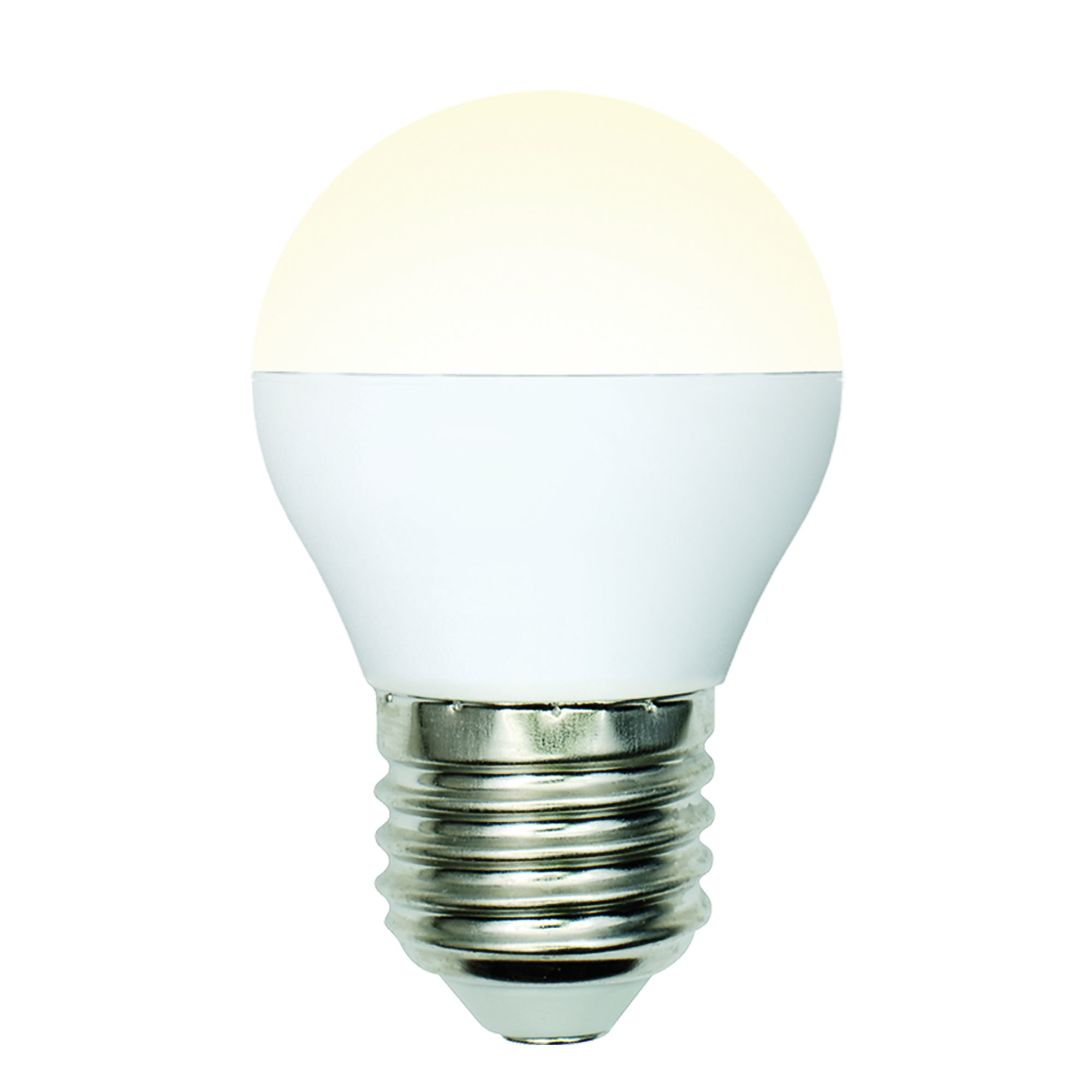 LED-G45-6W-WW-E27-FR-MB PLM11WH Лампа светодиодная. Форма шар. матовая. Серия Multibright. Теплый белый свет 3000K. 100-50-10. Картон. ТМ Uniel.