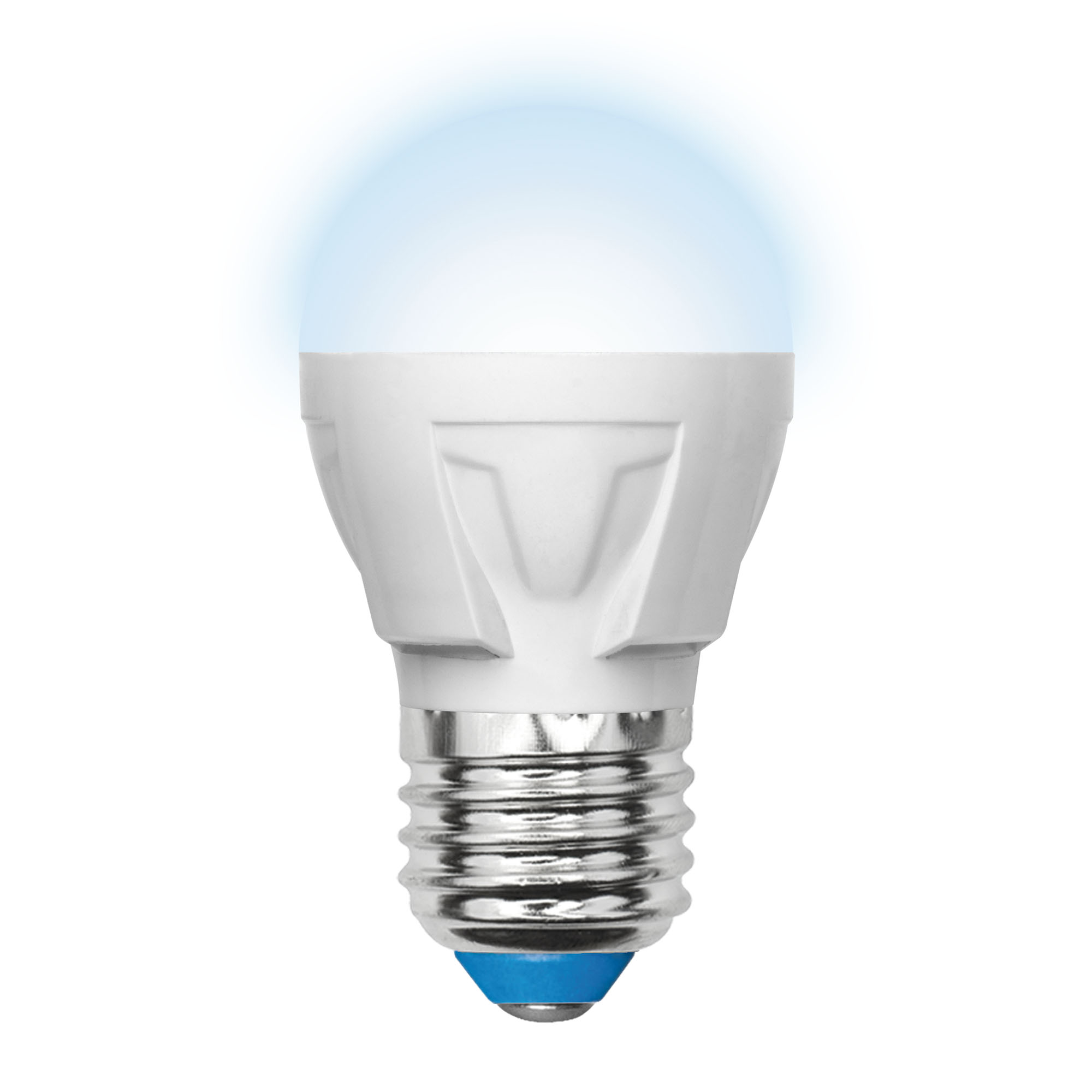 LED-G45 7W-NW-E27-FR PLP01WH Лампа светодиодная. Форма шар. матовая. Серия ЯРКАЯ. Белый свет 4000K. Картон. ТМ Uniel
