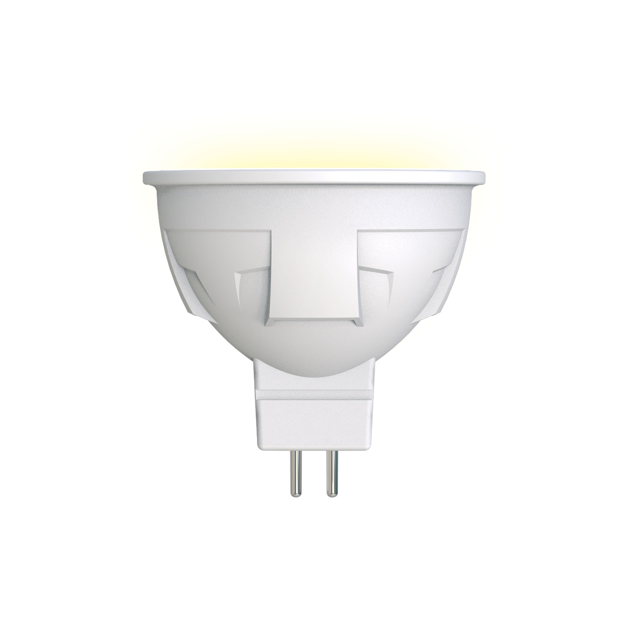 LED-JCDR 6W-WW-GU5.3-FR PLP01WH Лампа светодиодная. Форма JCDR. матовая. Серия ЯРКАЯ. Теплый белый свет 3000K. Картон. ТМ Uniel