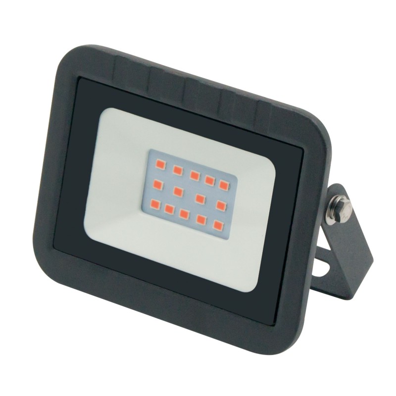 ULF-Q511 10W-RED IP65 220-240В BLACK Прожектор светодиодный. Красный свет. Корпус черный. TM Volpe.