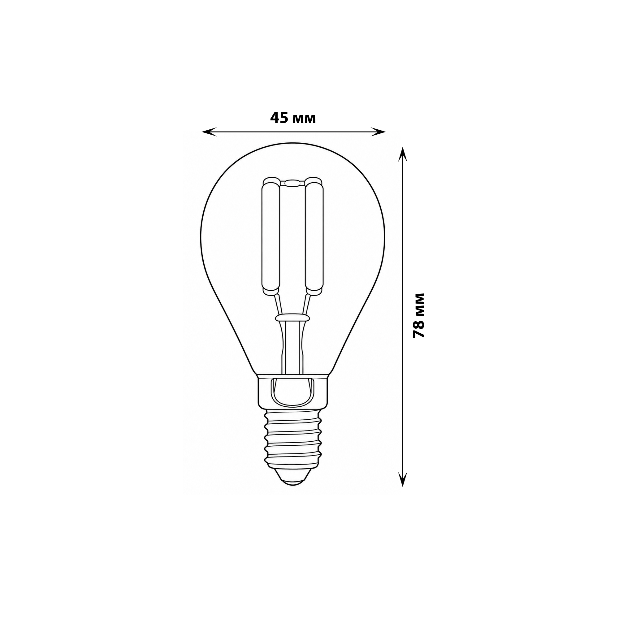 LED-G45-5W-WW-E14-CL-DIM GLA01TR Лампа светодиодная диммируемая. Форма шар. прозрачная. Серия Air. Теплый белый свет 3000K. Картон. ТМ Uniel