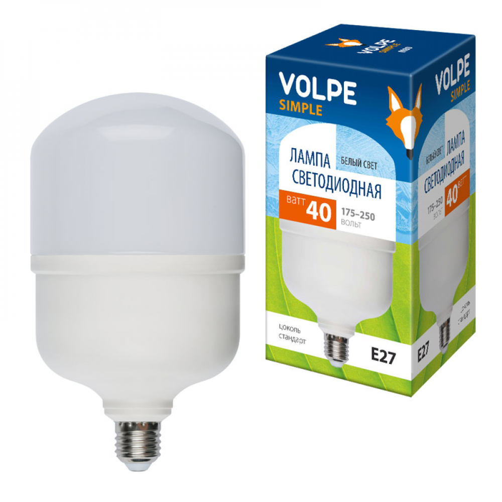 Volpe LED-M80-40W/NW/E27/FR/S картон