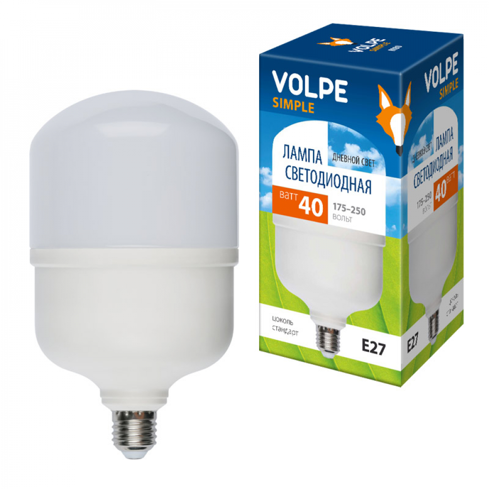 Volpe LED-M80-40W/DW/E27/FR/S картон