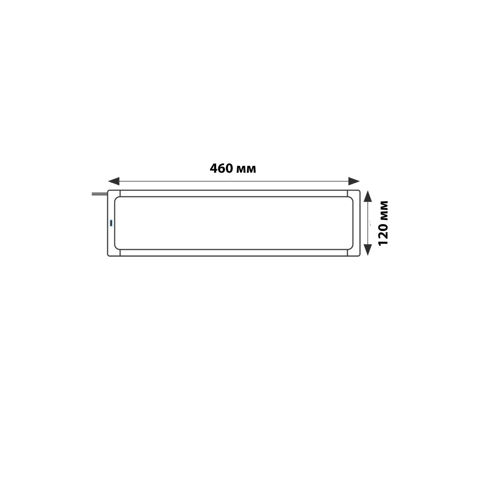 ULI-F42-7.5W-RGB-RC-DIM SENSOR IP20 SILVER  Панель линейная светодиодная ультратонкая. с бесконтактным выключателем. диммер. пульт ду. 460х120х11мм. 260Lm. Серебристый. ТМ Uniel