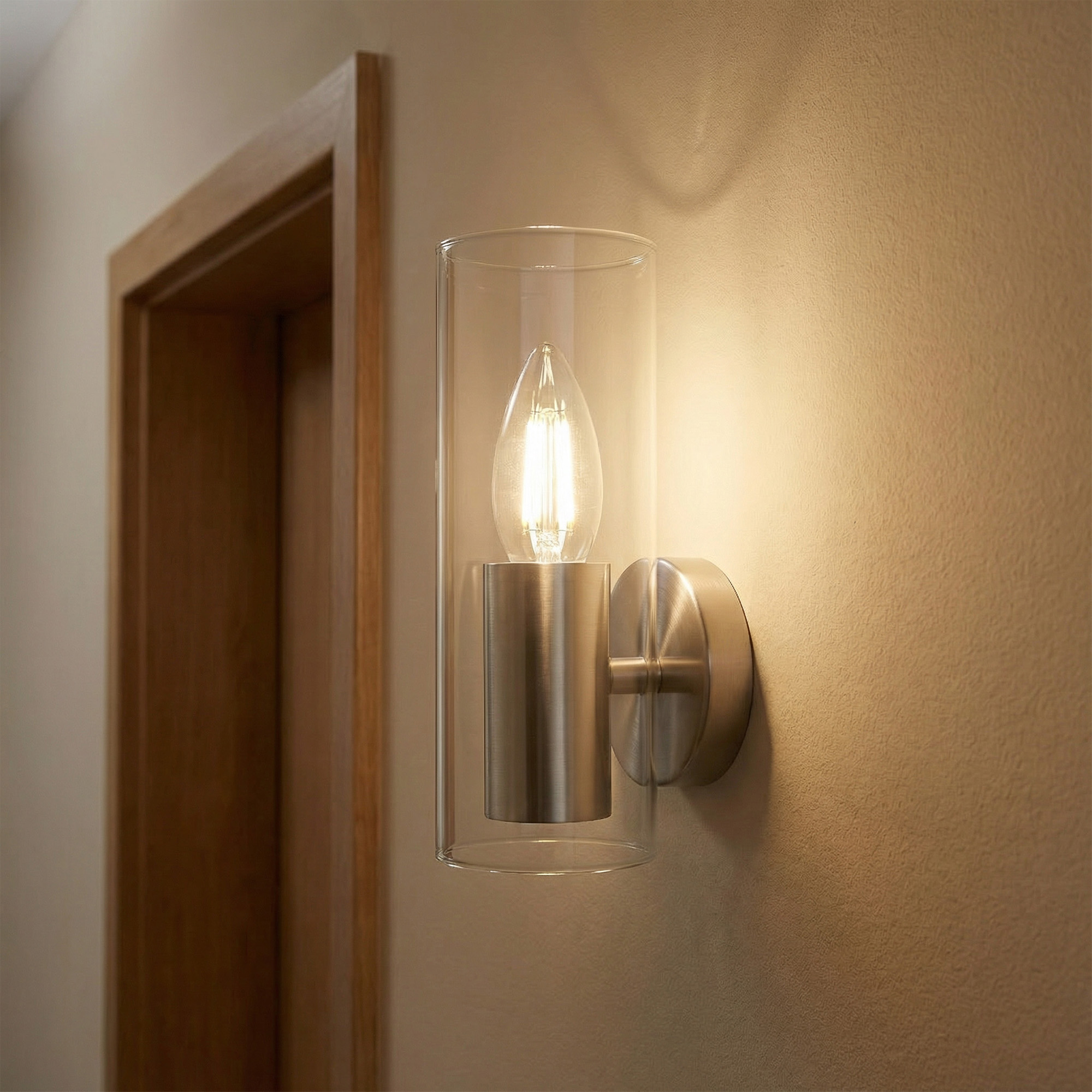 LED-C35-5W-WW-E27-CL-DIM GLA01TR Лампа светодиодная диммируемая. Форма свеча. прозрачная. Серия Air. Теплый белый свет 3000K. Картон. ТМ Uniel