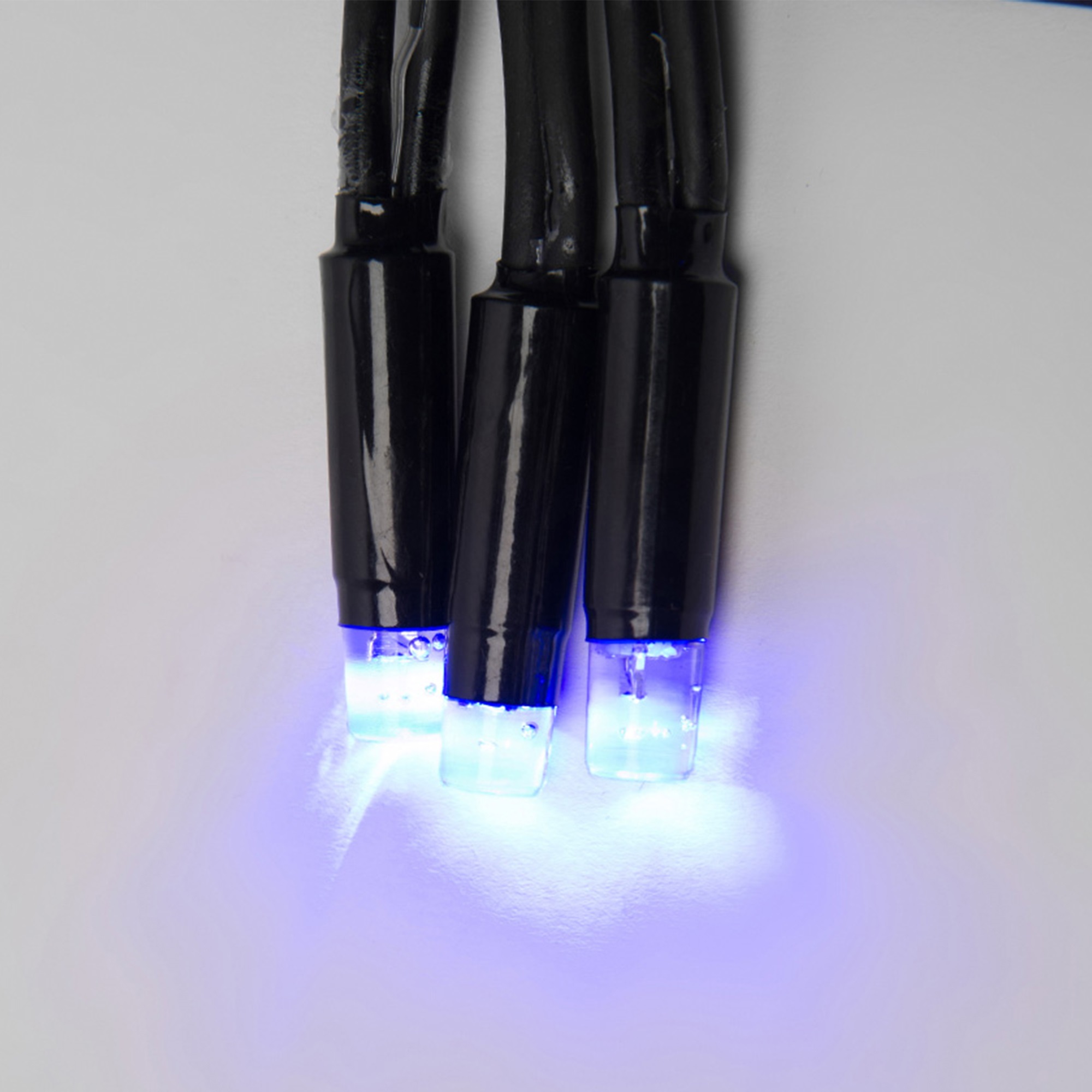 ULD-S1000-120-TBK BLUE IP67 Гирлянда светодиодная с эффектом мерцания. 10м. Соединяемая. 120 светодиодов. Синий свет. Провод черный. TM Uniel.