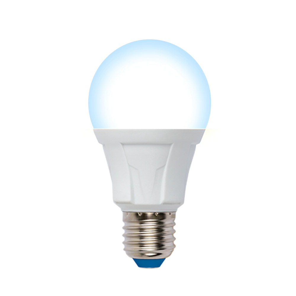 LED-A60 10W-6500K-E27-FR-DIM PLP01WH Лампа светодиодная. диммируемая. Форма А. матовая. Серия Яркая. Дневной свет 6500K. Картон. ТМ Uniel.