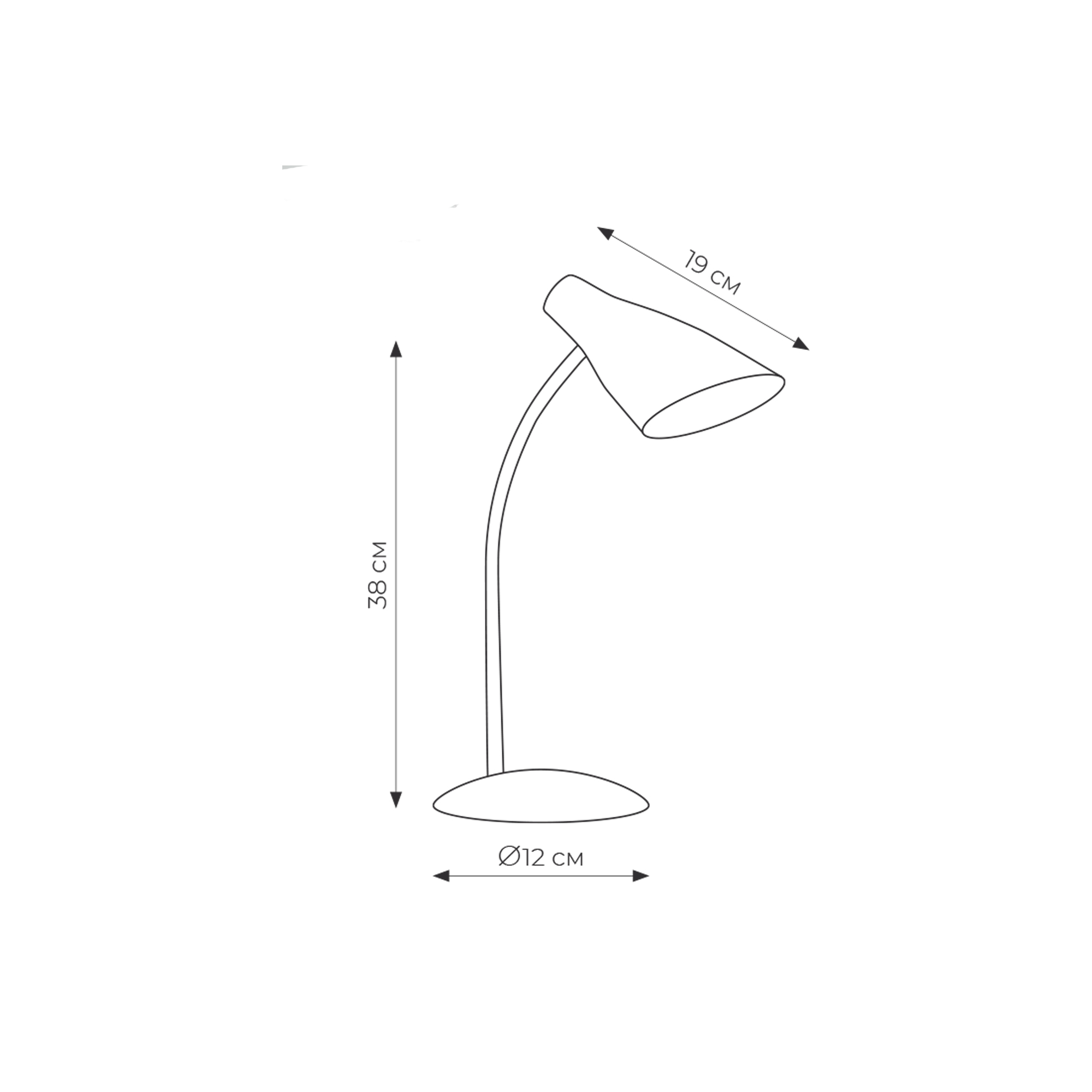 TLD-562 White-LED-360Lm-4500K-Dimmer Светильник настольный. 5W. Сенсорный выключатель. Белый. ТМ Uniel