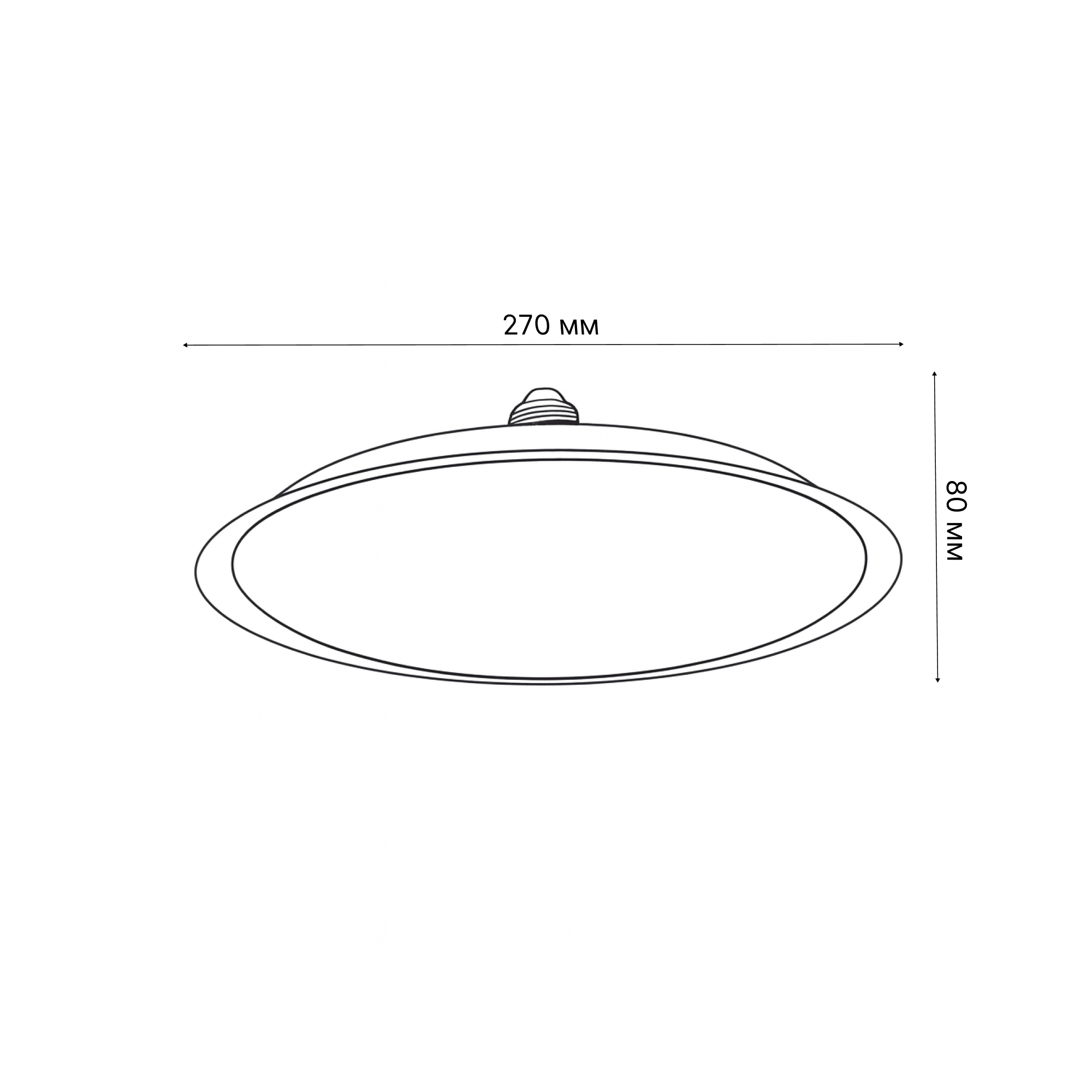 LED-U270-60W-3000K-E27-FR PLU01WH Лампа светодиодная. Форма UFO. матовая. Теплый белый свет 3000K. Картон. ТМ Uniel