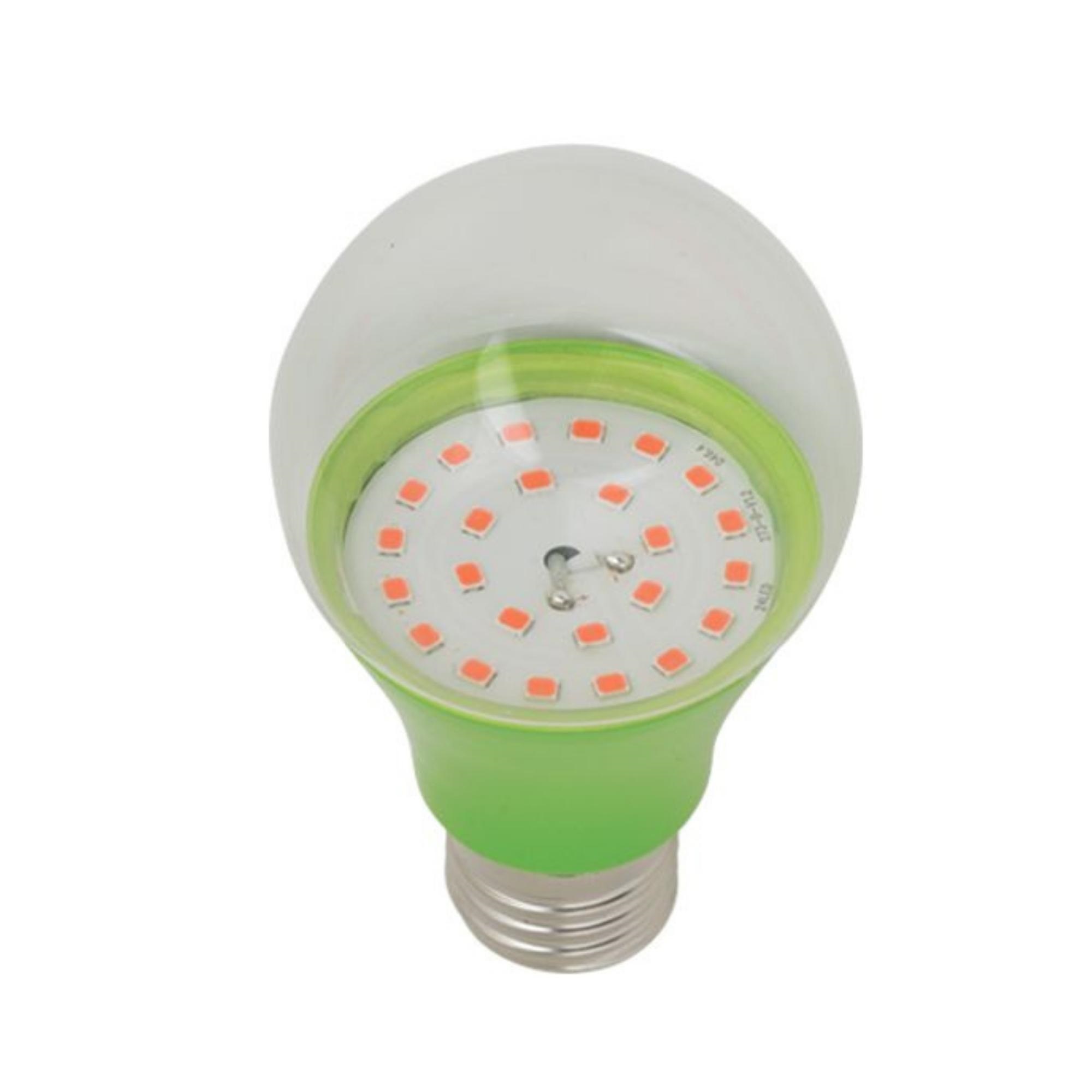 LED-A60-8W-SPSB-E27-CL PLP30GR Лампа светодиодная для растений. Форма A. прозрачная. Спектр для рассады и цветения. Картон. ТМ ФитоЛето