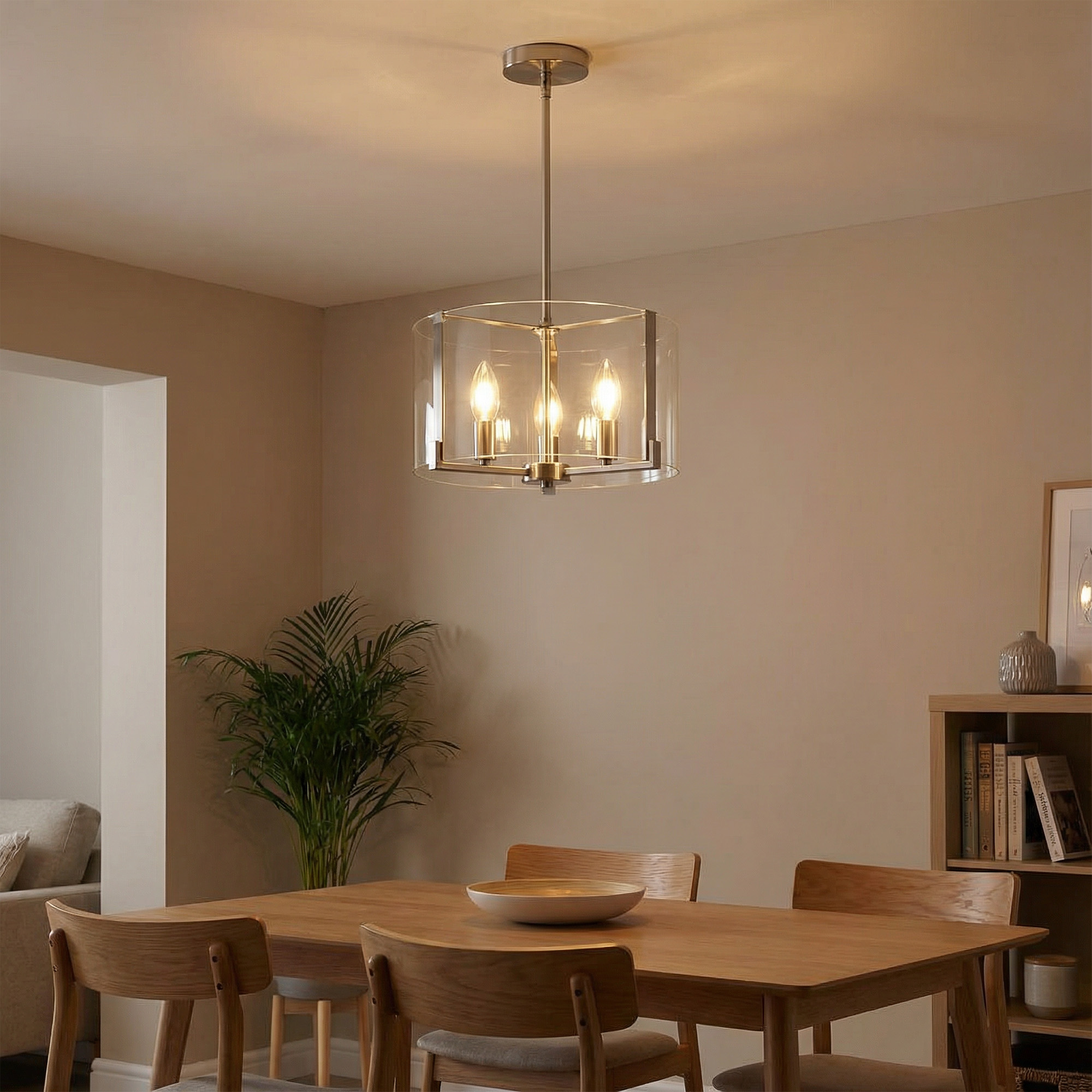 LED-C35-9W-3000K-E14-CL PLS02WH Лампа светодиодная. Форма свеча. прозрачная. Серия Sky. Теплый белый свет 3000К. Картон. ТМ Uniel.