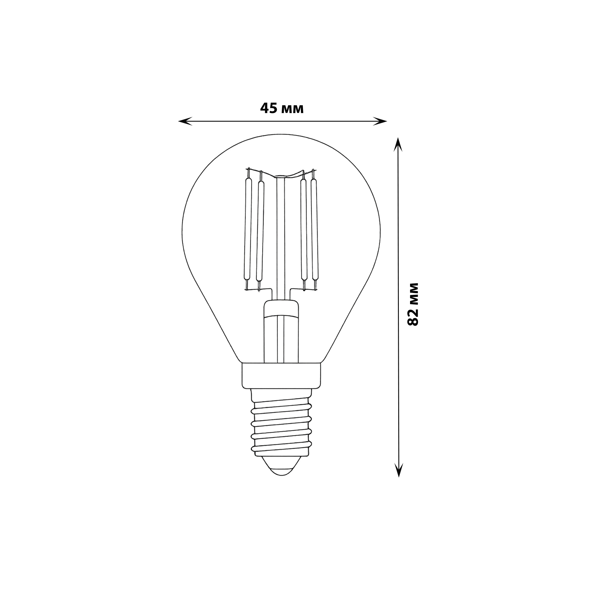 LED-G45-9W-4000K-E14-CL PLS02WH Лампа светодиодная. Форма шар. прозрачная. Серия Sky. Белый свет 4000К. Картон. ТМ Uniel.