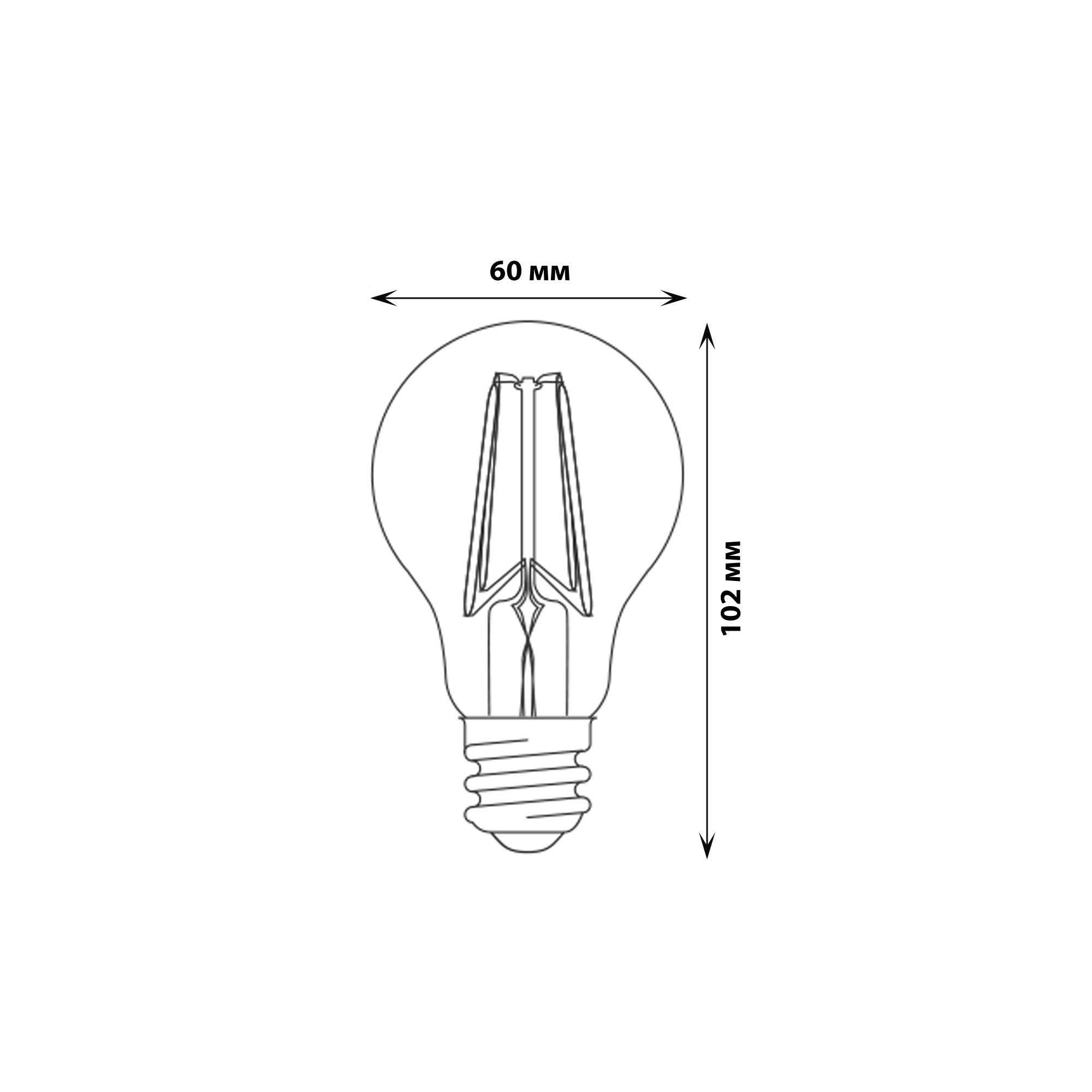 LED-A60-12W-4000K-E27-CL-DIM GLA01TR Лампа светодиодная диммируемая. Форма А. прозрачная. Серия Air. Белый свет 4000K. Картон. ТМ Uniel.