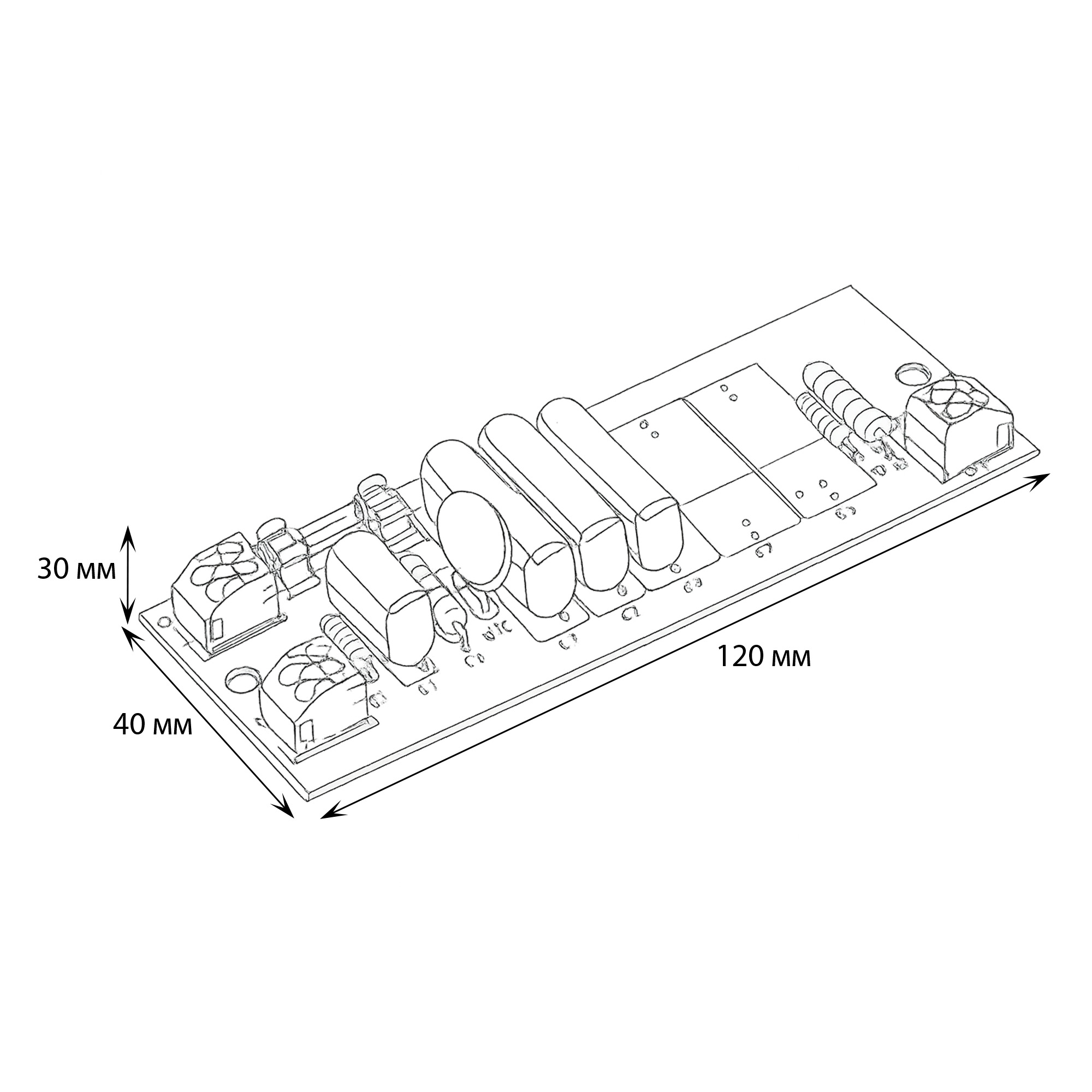 UED-ESL-PLS-125 Электронный балласт для лампы люминесцентной ультрафиолетовой бактерицидной. Картон. ТМ Uniel