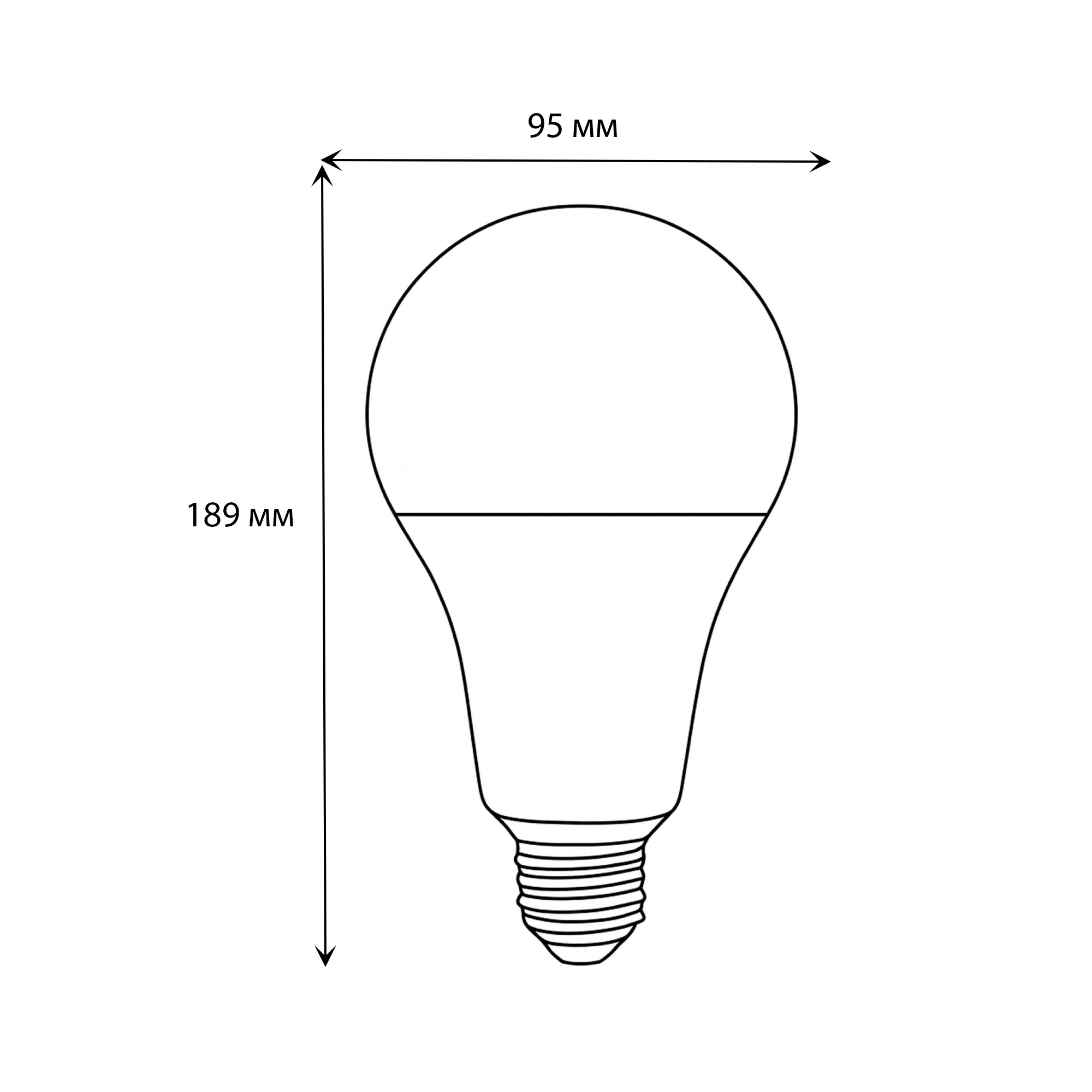 LED-A95-35W/4000K/E27/FR/NR картон