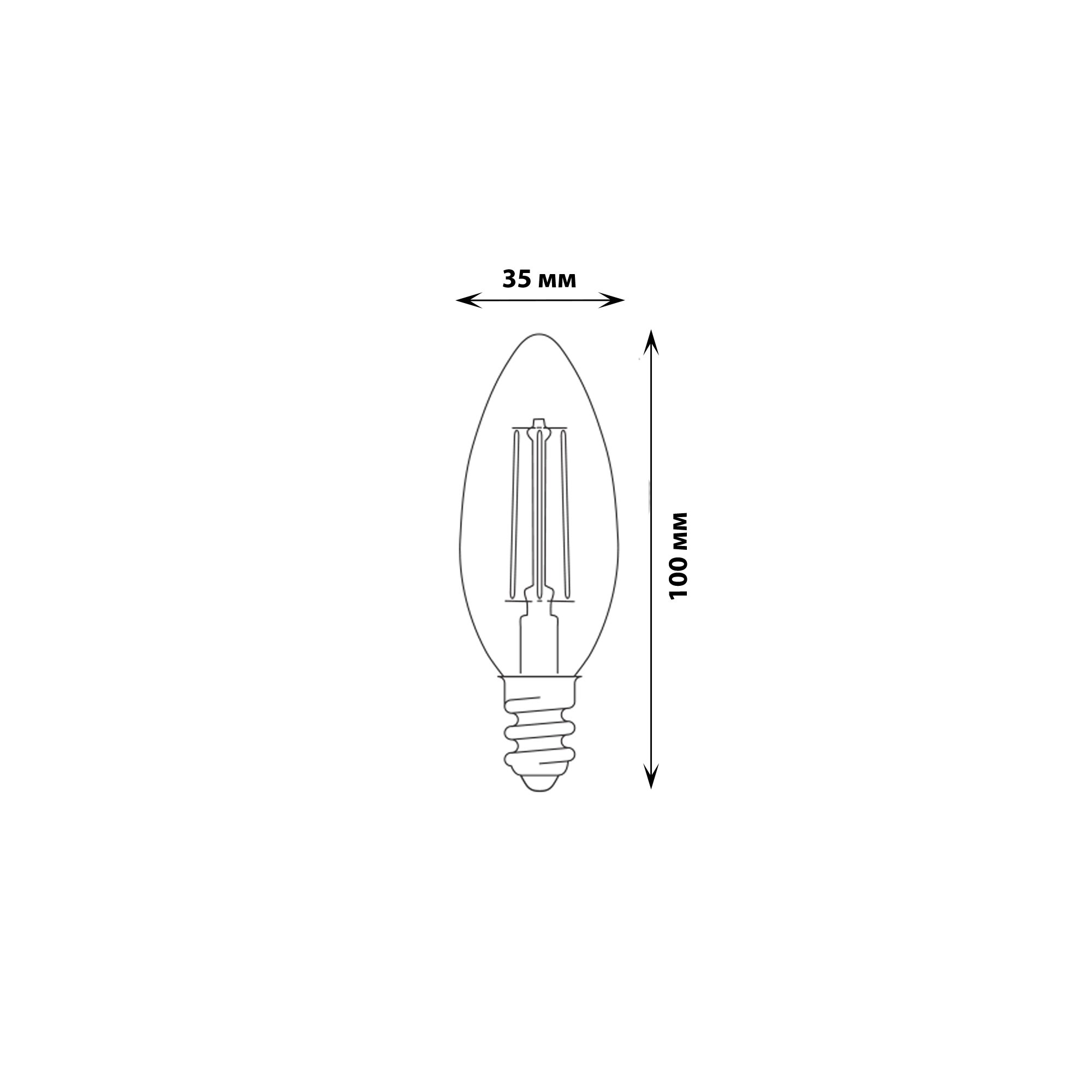 LED-C35-13W-3000K-E14-CL PLS02WH Лампа светодиодная. Форма свеча. прозрачная. Серия Sky. Теплый белый свет 3000К. Картон. ТМ Uniel.