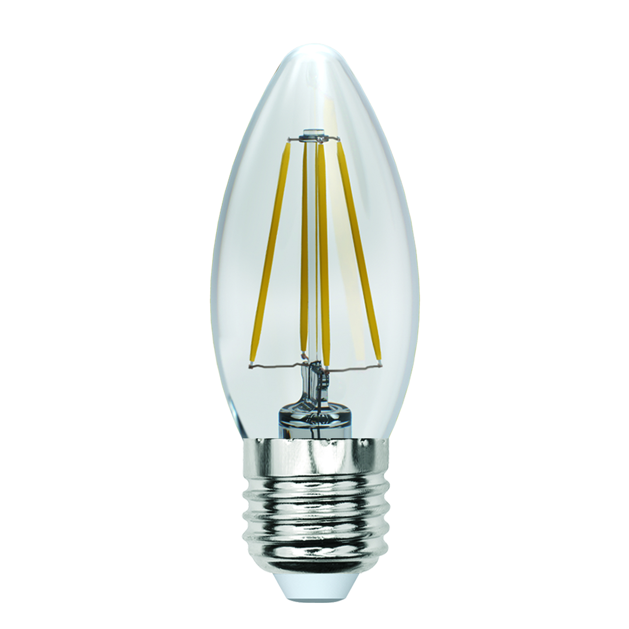 LED-C35-13W-3000K-E27-CL PLS02WH Лампа светодиодная. Форма свеча. прозрачная. Серия Sky. Теплый белый свет 3000К. Картон. ТМ Uniel.