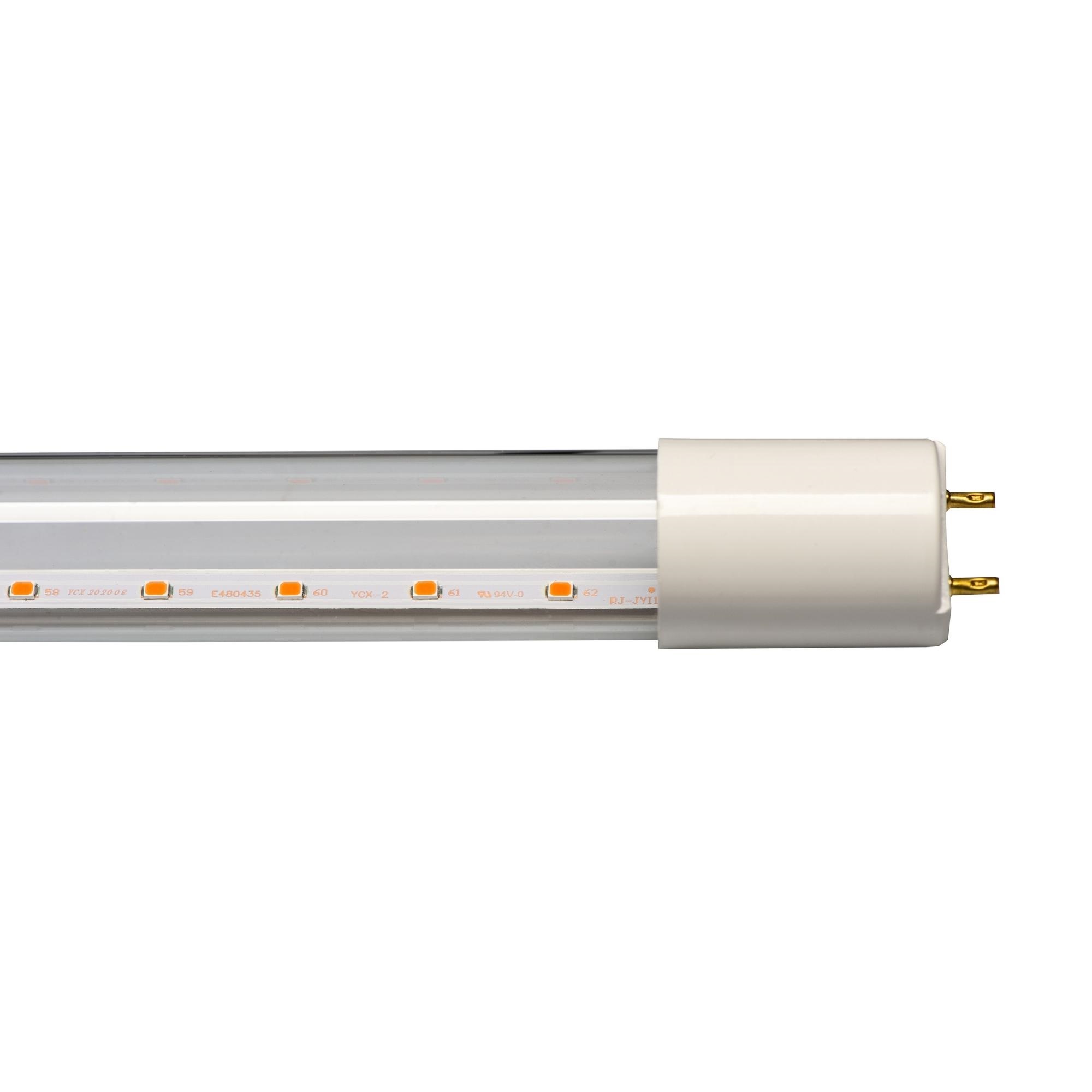 LED-T8-18W-SPSB-G13-CL PLP30WH Лампа светодиодная для растений. Форма T8. прозрачная. Спектр для рассады и цветения. ТМ Uniel.