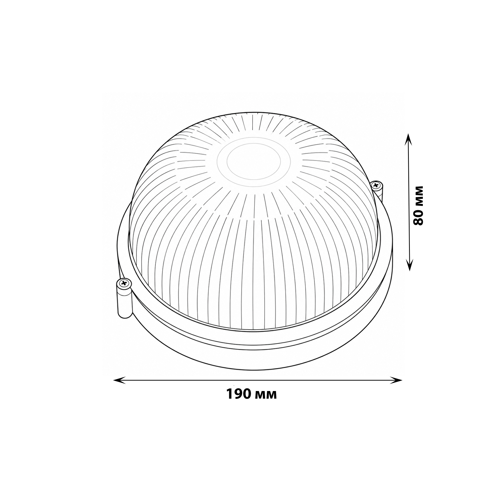 UWL-R01 100W-E27 IP54 WHITE Круг Светильник влагозащищенный под лампу Е27. ТМ Uniel.
