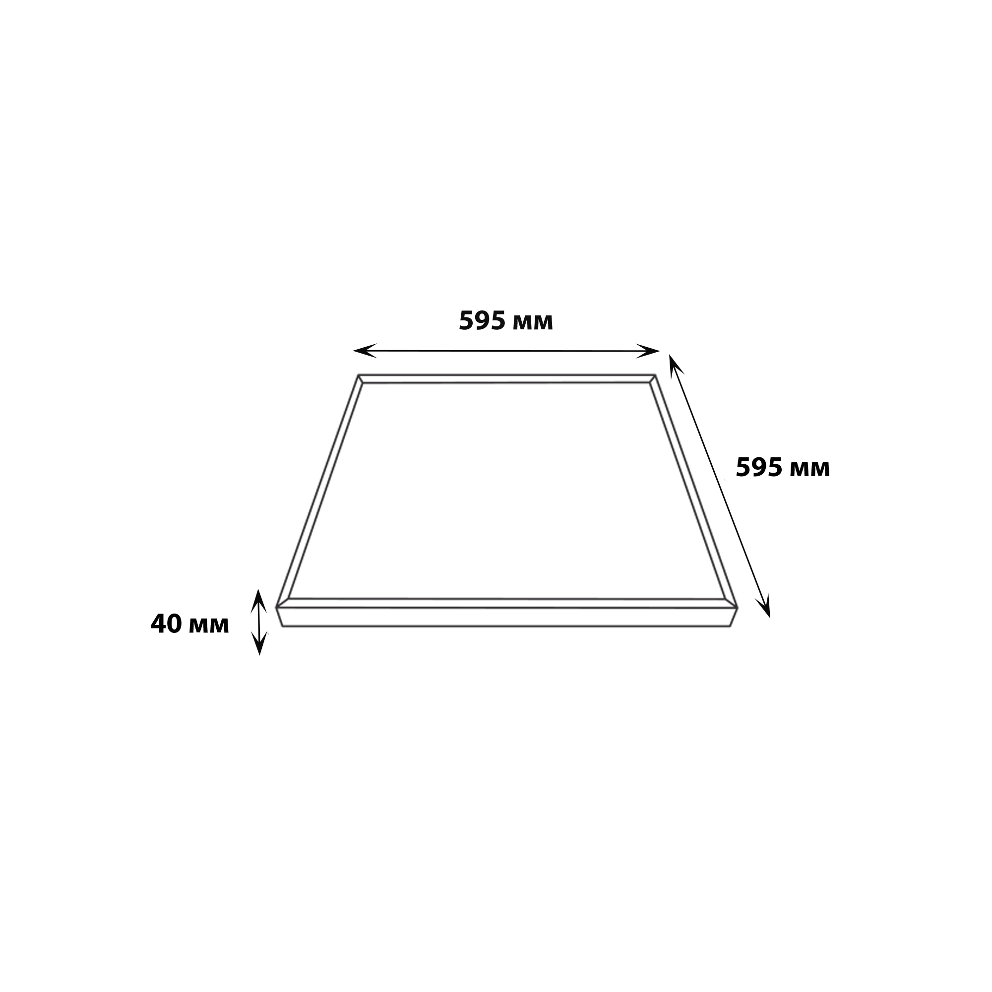 ULP-6060 36W-3950К IP40 SCHOOL WHITE Светильник светодиодный потолочный универсальный. Белый свет 3950K. 6560Лм. Корпус белый. В комплекте с и-п. ТМ Uniel.