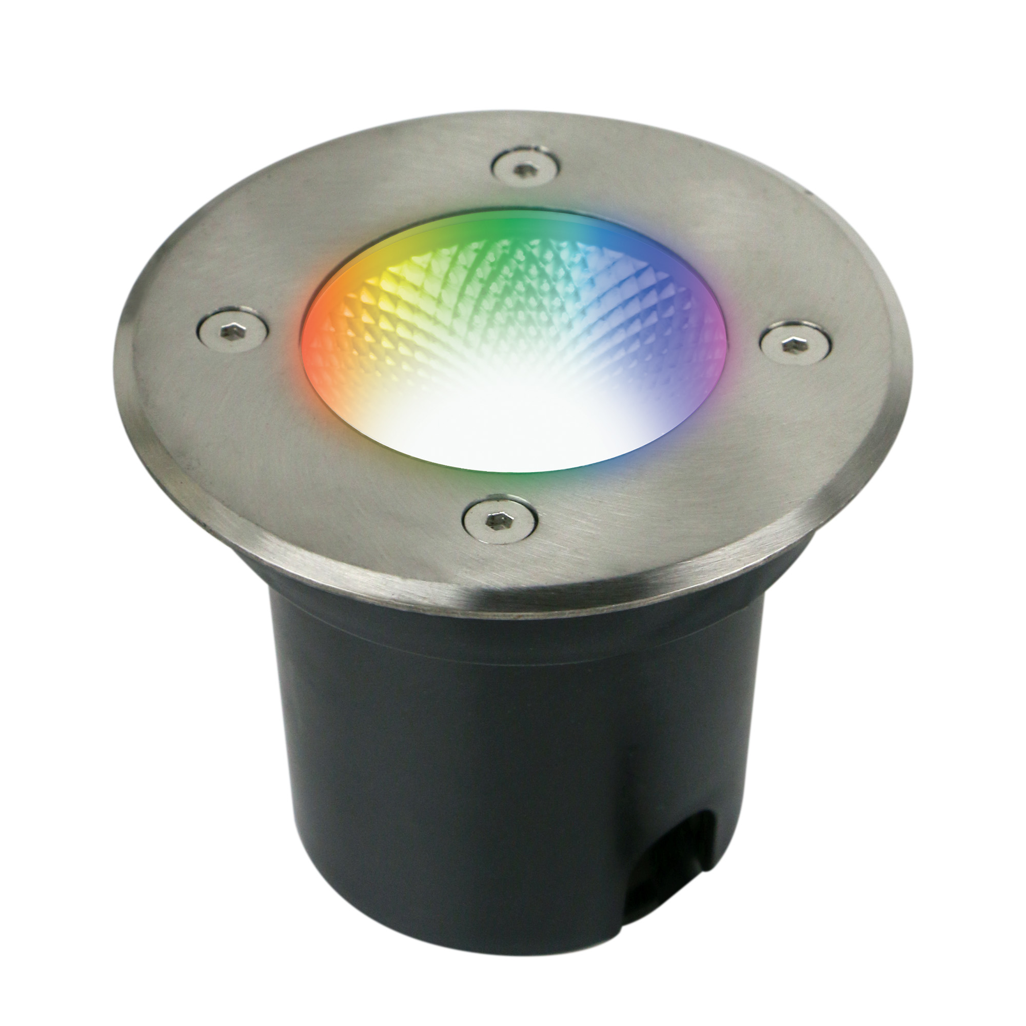 ULU-B11A-6W-RGB IP67 GREY Светильник светодиодный уличный. Архитектурный встраиваемый. RGB свет. Корпус серый. TM Uniel.
