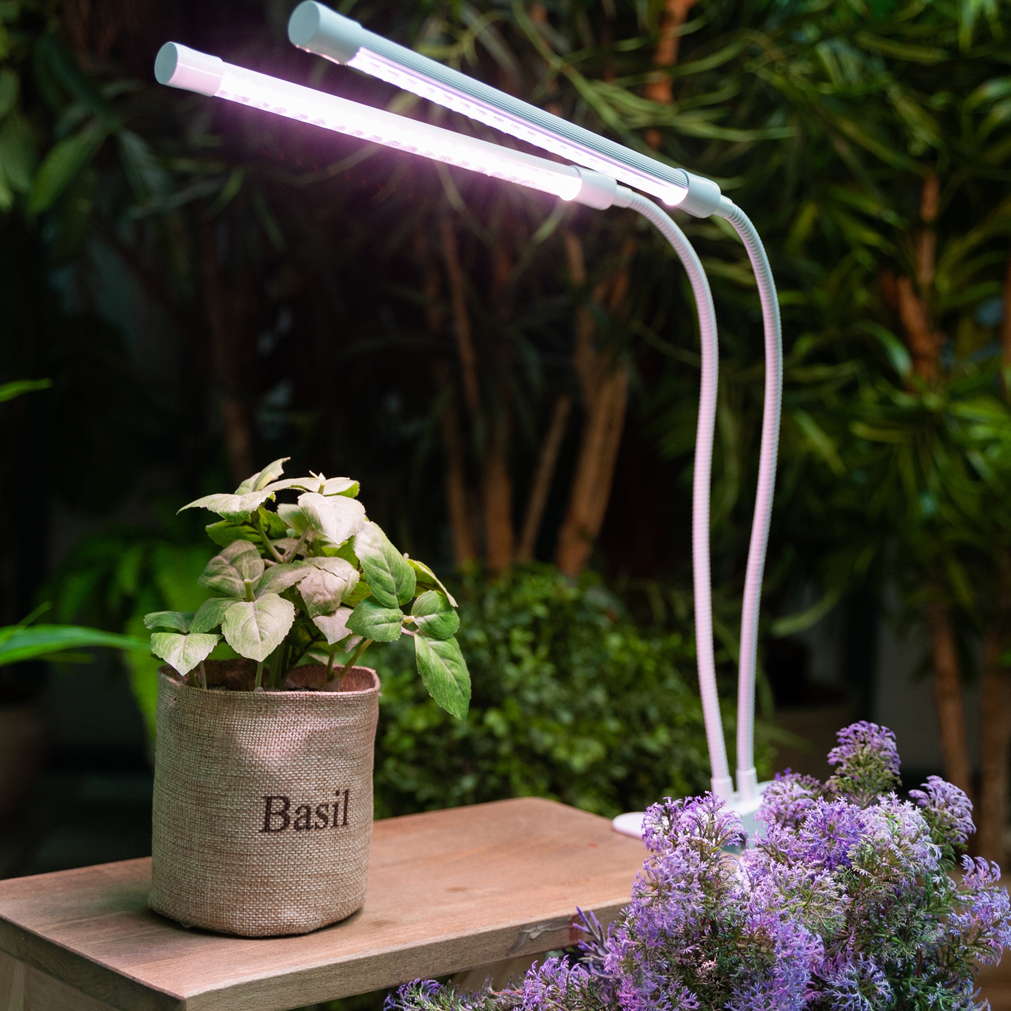 ULT-P33-15W-SPLE-TM IP40 WHITE Светильник для растений светодиодный с таймером. на прищепке. Спектр для фотосинтеза. TM Uniel