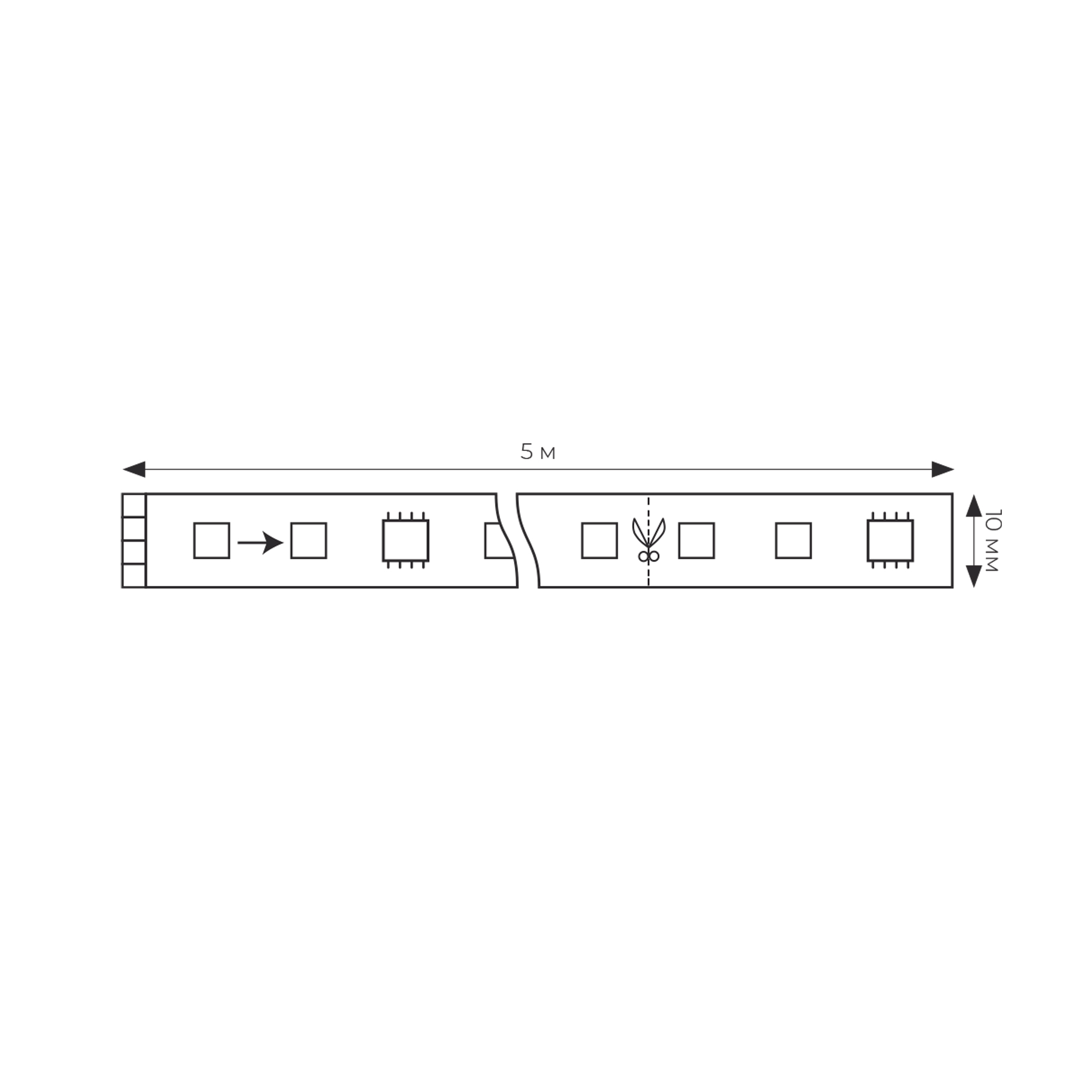 ULS-M16-2835-180LED-m-10mm-IP20-DC12V-17W-m-5M-3000K PROFI Гибкая светодиодная лента на самоклеящейся основе. Катушка 5м. в герметичной упаковке. Теплый белый свет3000К. ТМ Uniel