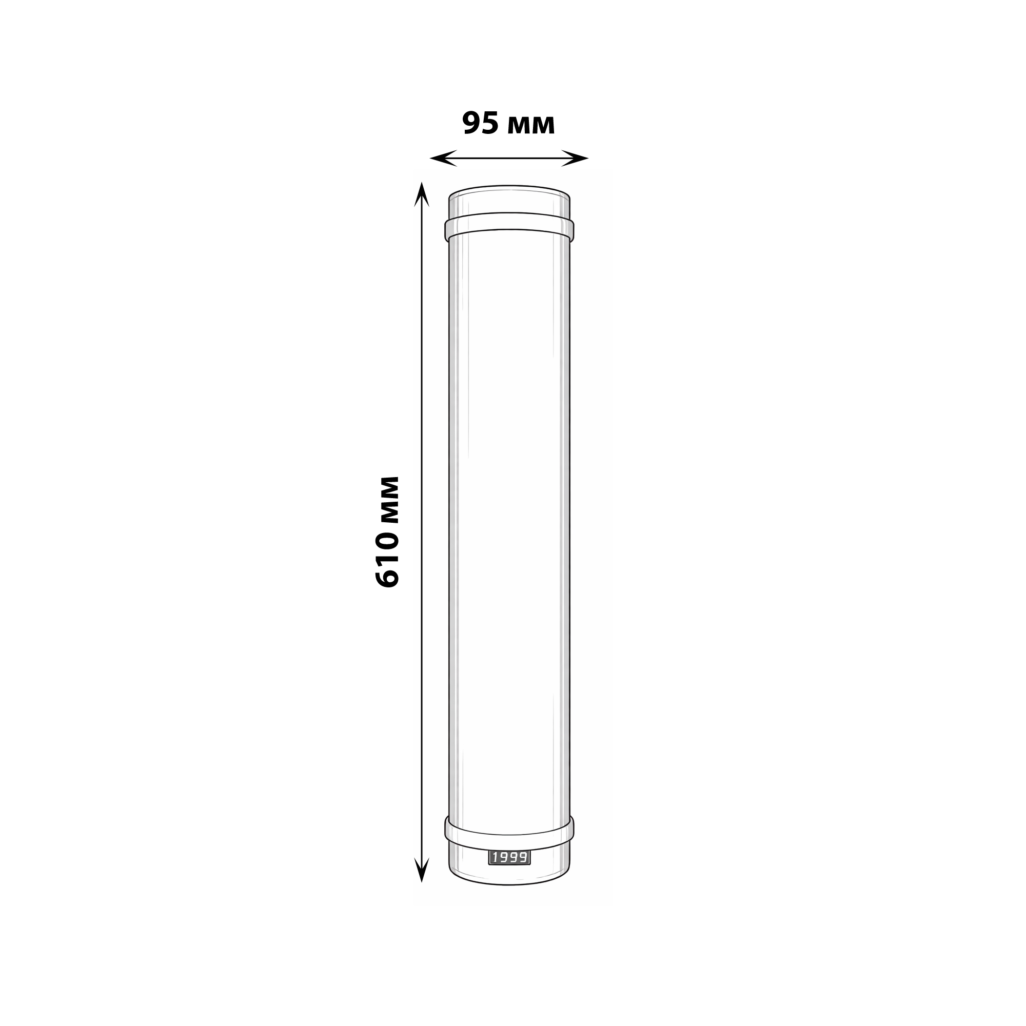 UDG-M30A UVCB WHITE Рециркулятор закрытого типа с бактерицидной лампой T8. Настенный. Без озонирования. 253.7 нм. Корпус белый. ТМ Uniel