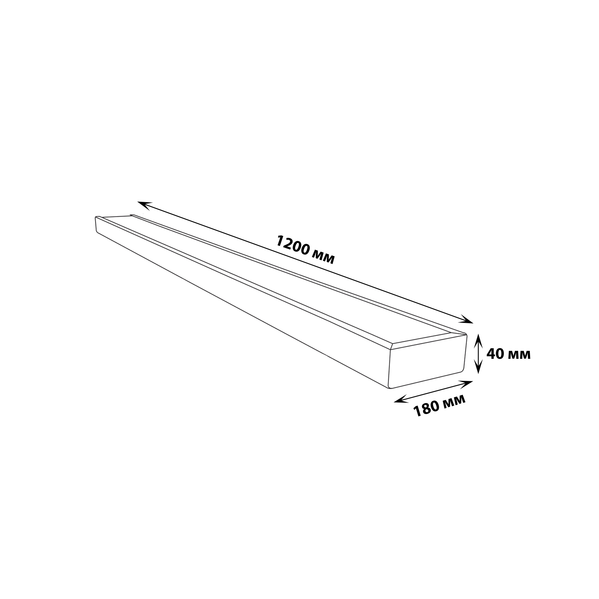 ULP-18120 54W-4000К IP54 MEDICAL PRISM WHITE Светильник светодиодный потолочный универсальный. Белый свет 4000K. 6600Лм. Корпус белый. В комплекте с и-п. ТМ Uniel