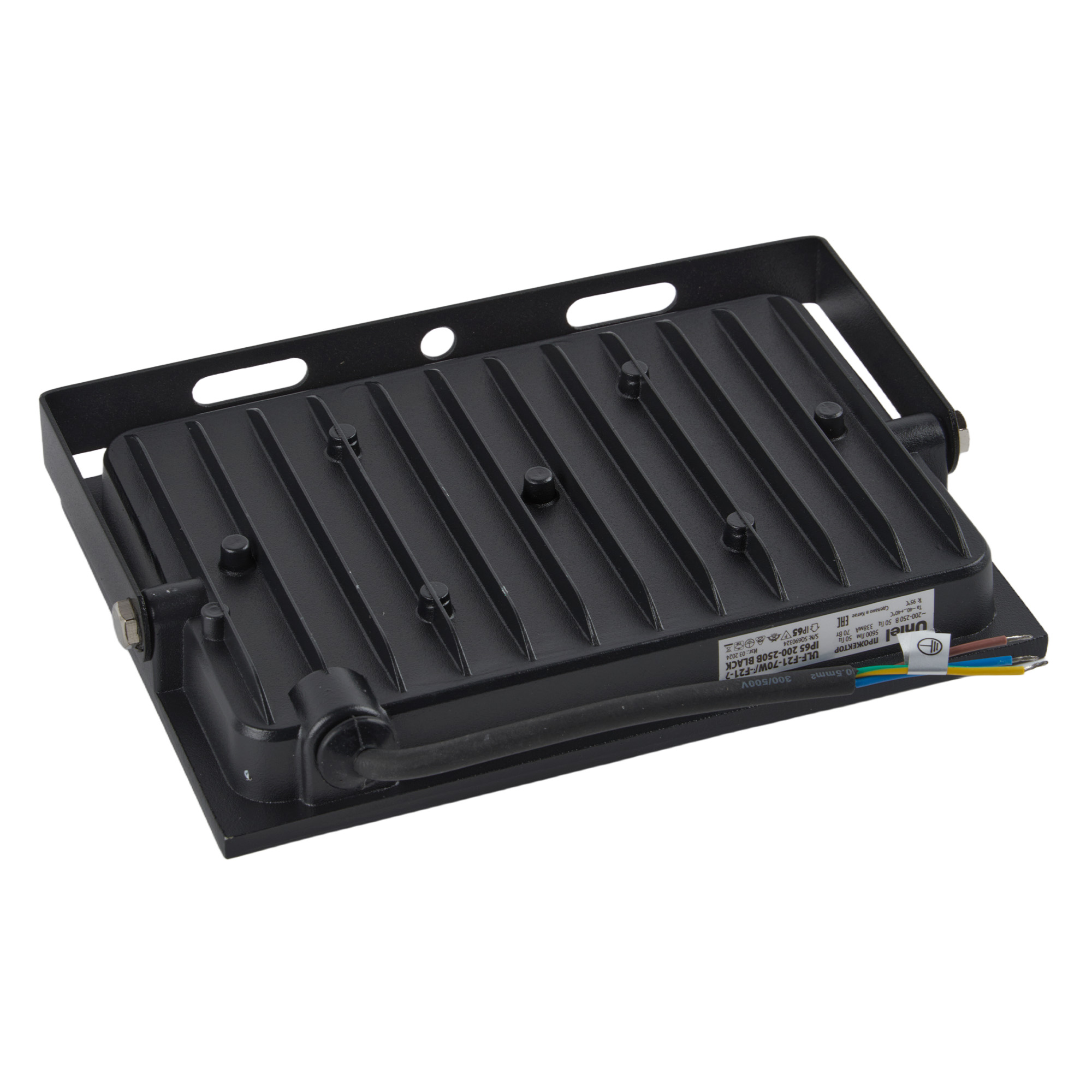 ULF-F21-70W-4000K IP65 200-250В BLACK Прожектор светодиодный. Белый свет 4000K. Корпус черный. TM Uniel