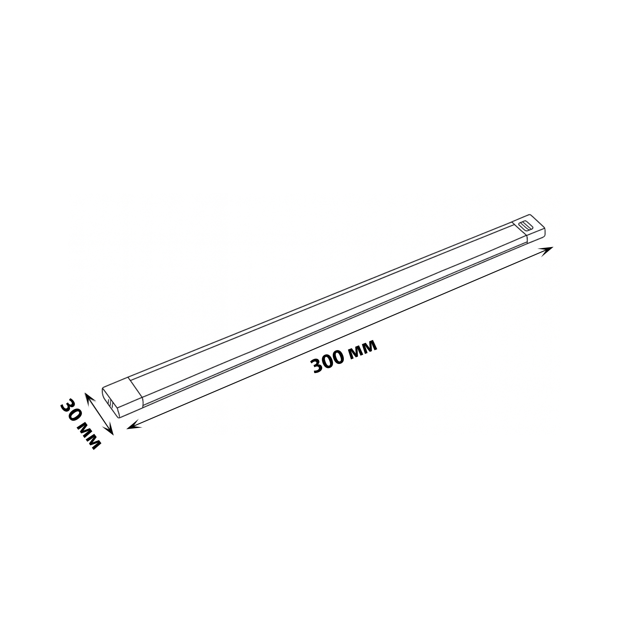 ULI-F46-5W-2700-6000K-DIM SENSOR IP20 SILVER Светильник светодиодный для мебели. 300x30x11.5мм. 400Lm. ТМ Uniel