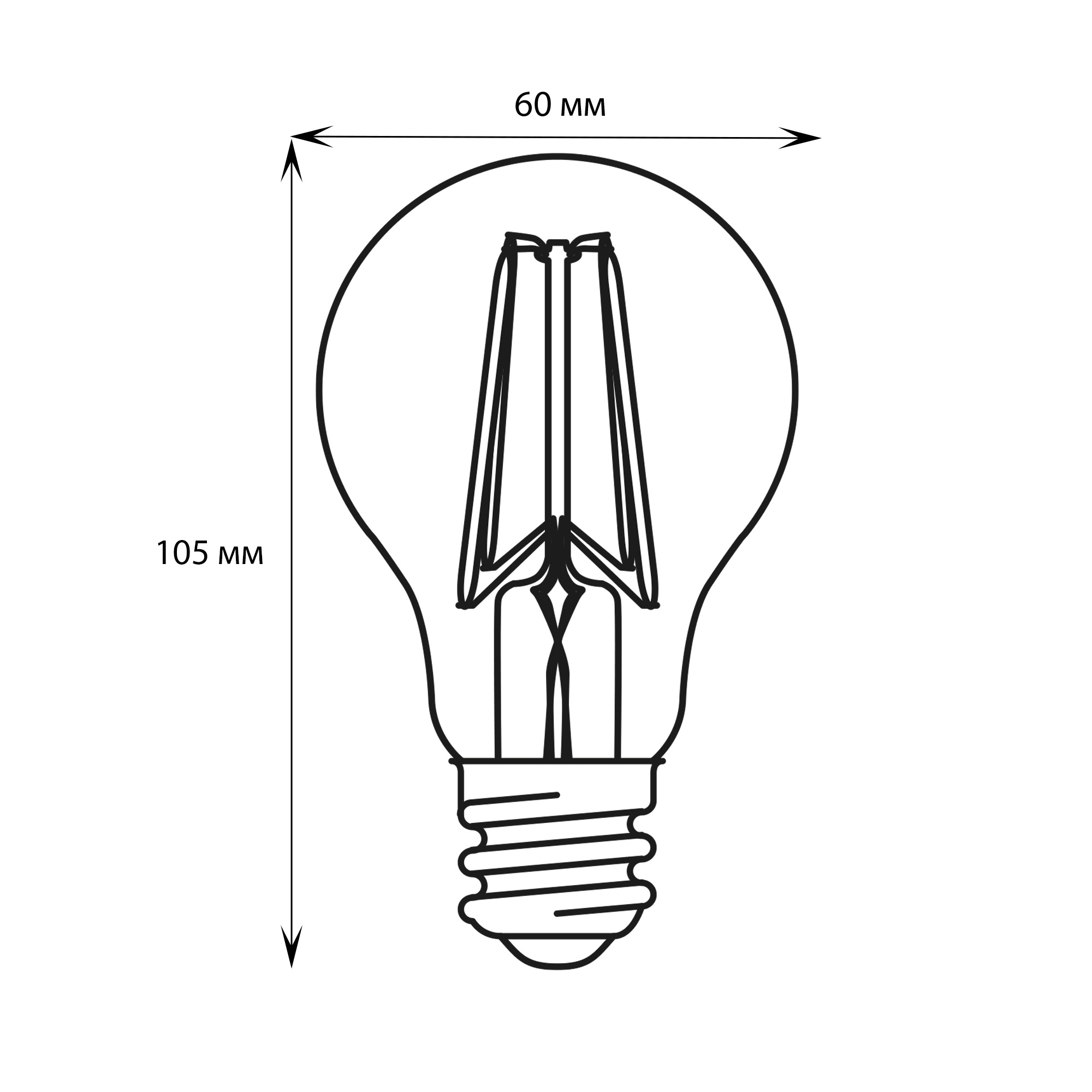 LED-A60-6W/4000K/E27/CL/SLF